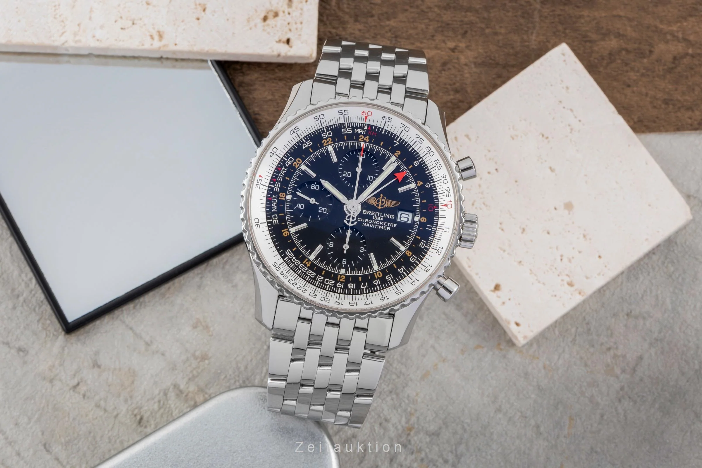 Breitling Navitimer chronograph steel automatic men's watch A24322  [2505378] - Image 4