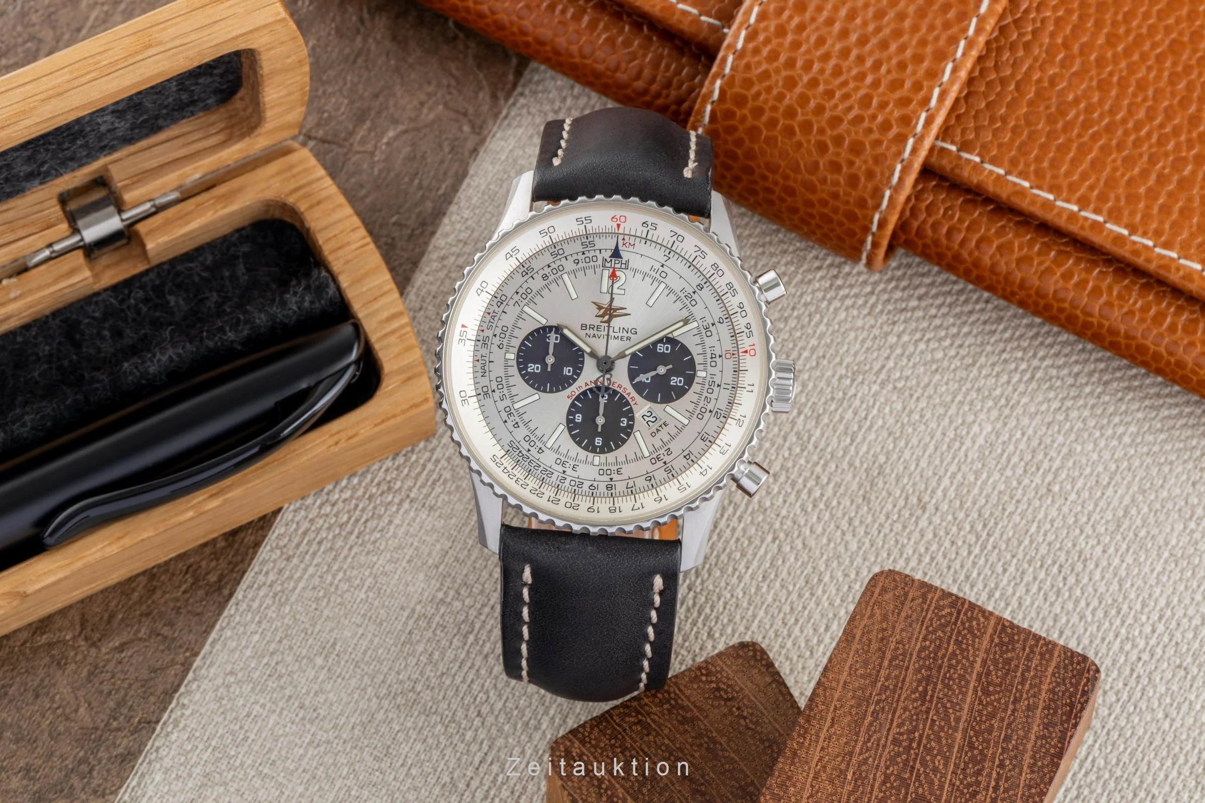 Breitling Navitimer chronograph steel automatic men's watch A4132213/E505  [2503866] - Image 4