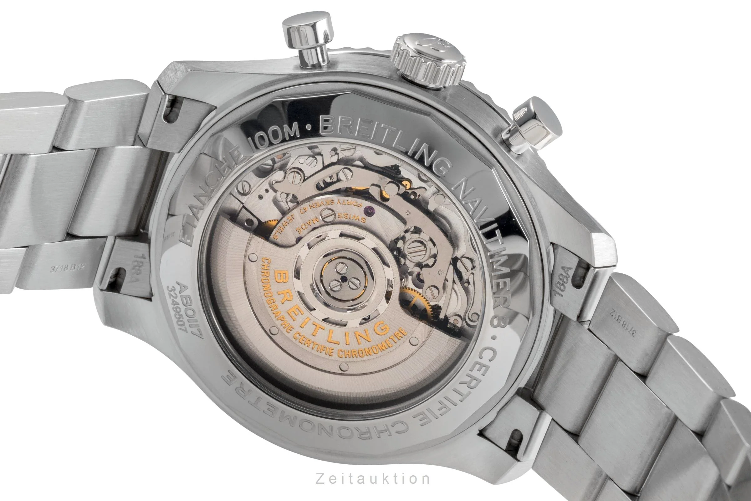 Breitling Navitimer chronograph steel automatic men's watch AB0117131C1A1  [2503494] - Image 12