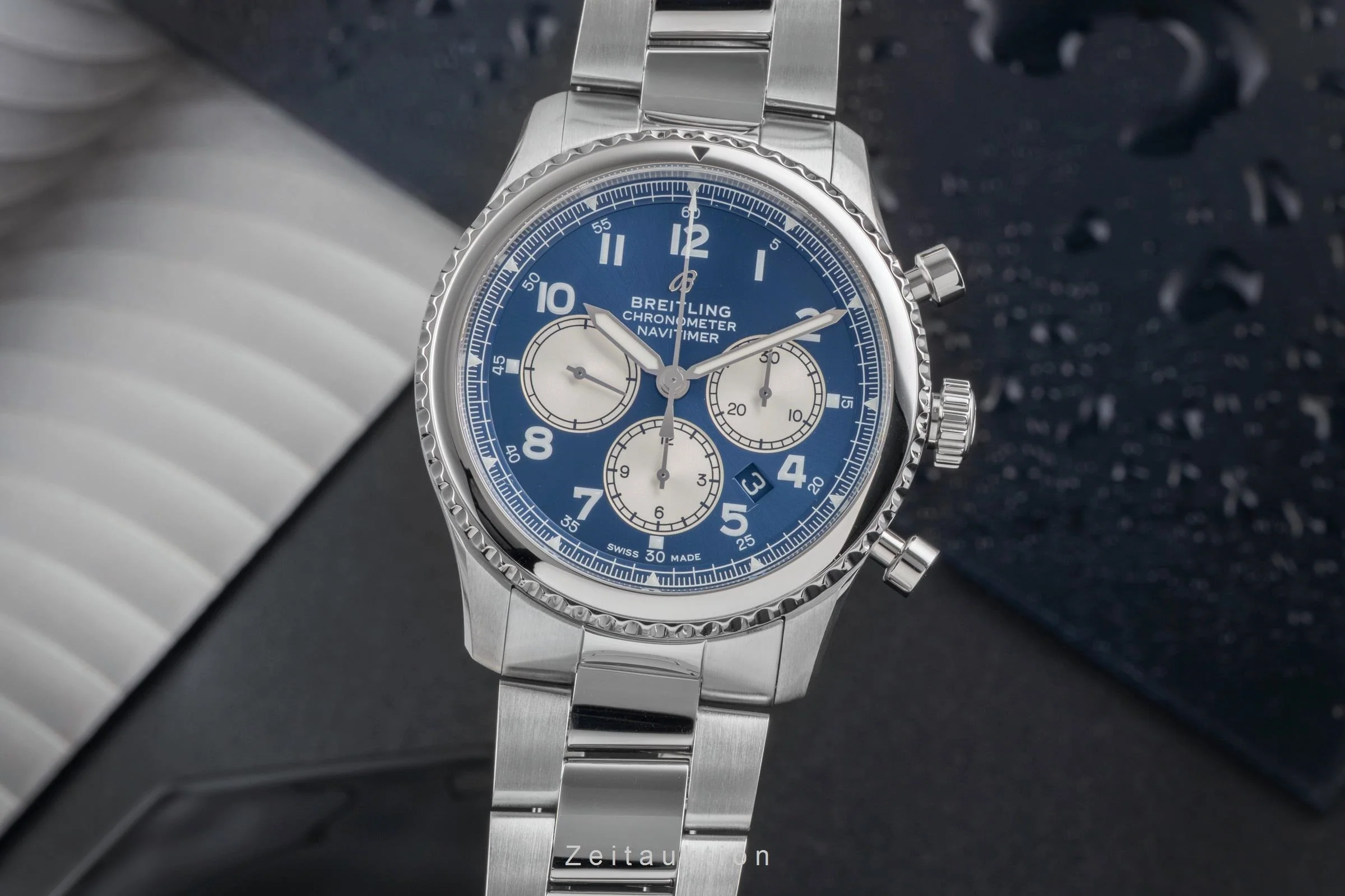 Breitling Navitimer chronograph steel automatic men's watch AB0117131C1A1  [2503494] - Image 2