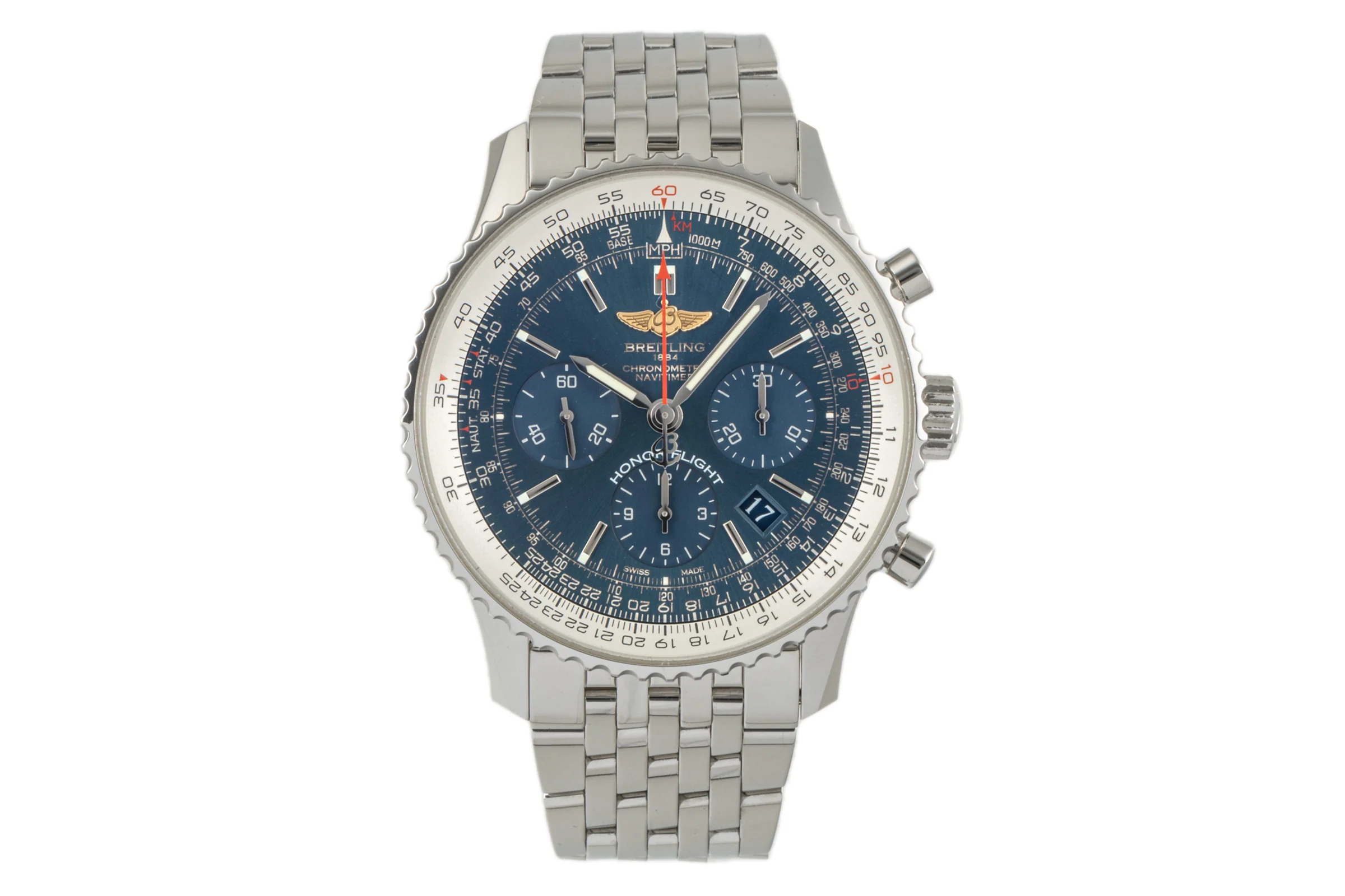 Breitling Navitimer chronograph steel automatic men's watch AB0120  [2304039] - Image 4