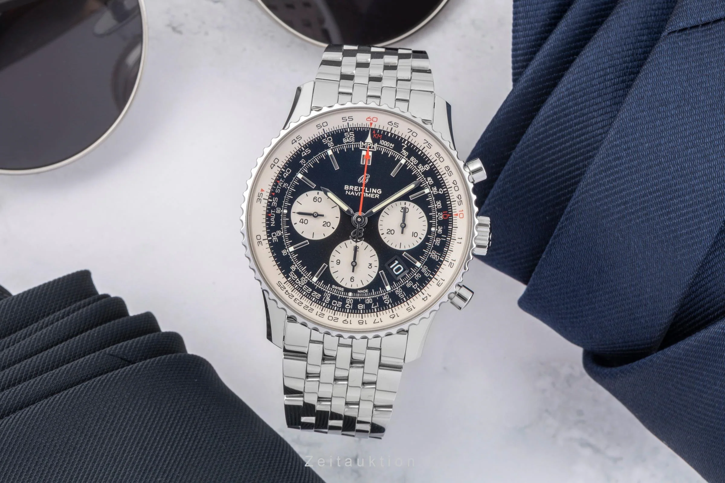 Breitling Navitimer chronograph steel automatic men's watch AB0121 LP: 9050EUR  [2504733] - Image 4