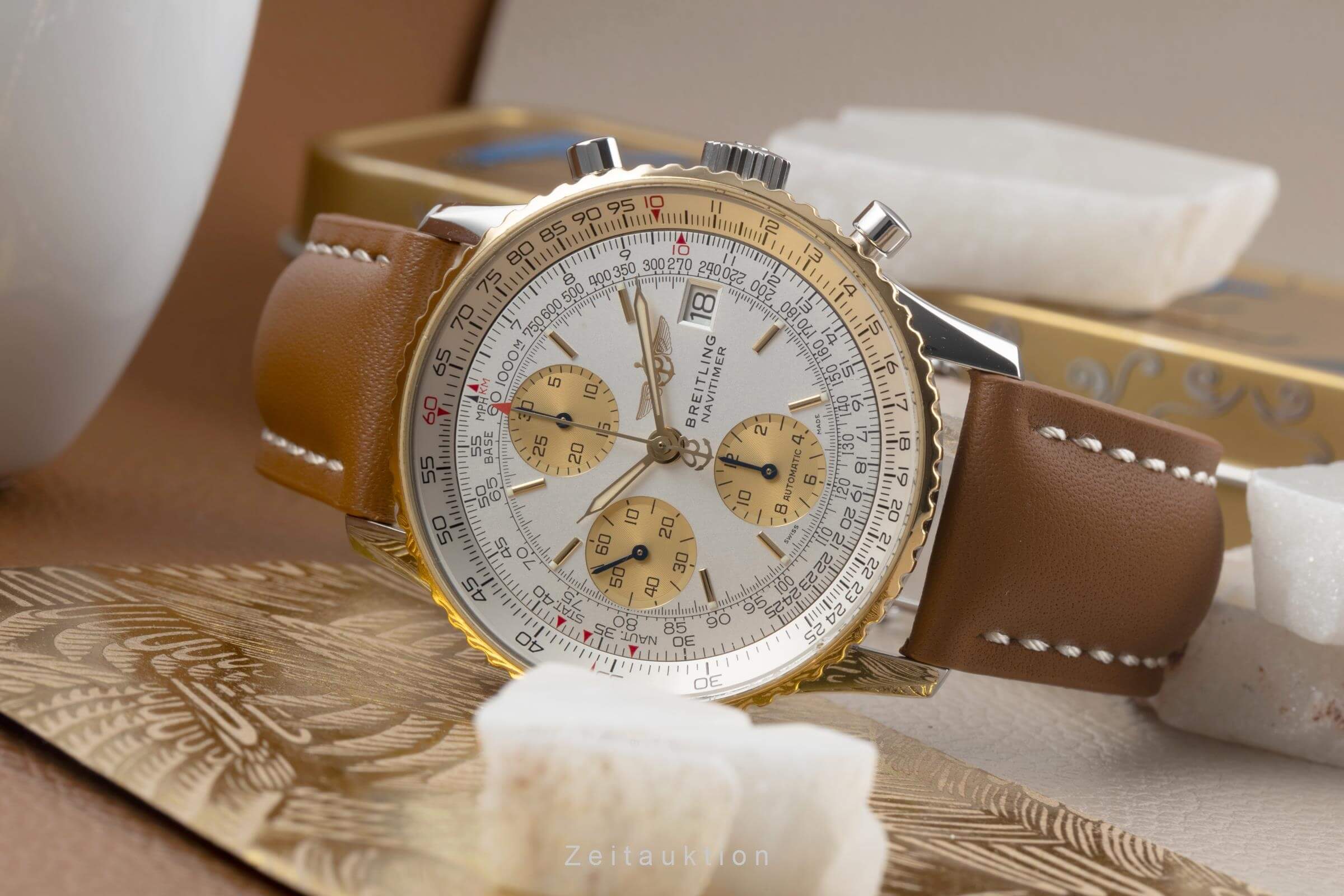Breitling Navitimer chronograph steel / gold automatic men's watch B13019  [2406428] - Image 2