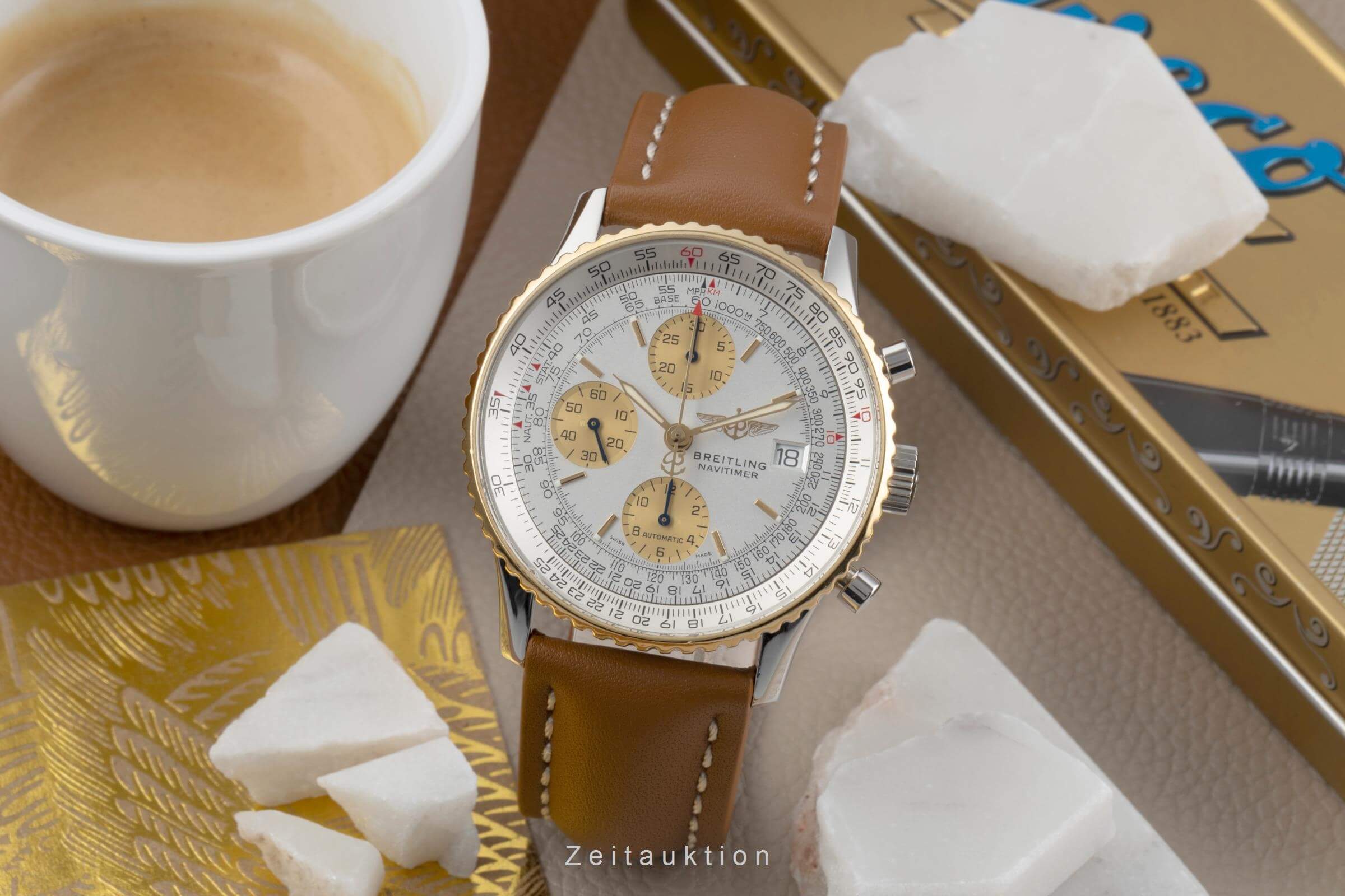 Breitling Navitimer chronograph steel / gold automatic men's watch B13019  [2406428] - Image 3