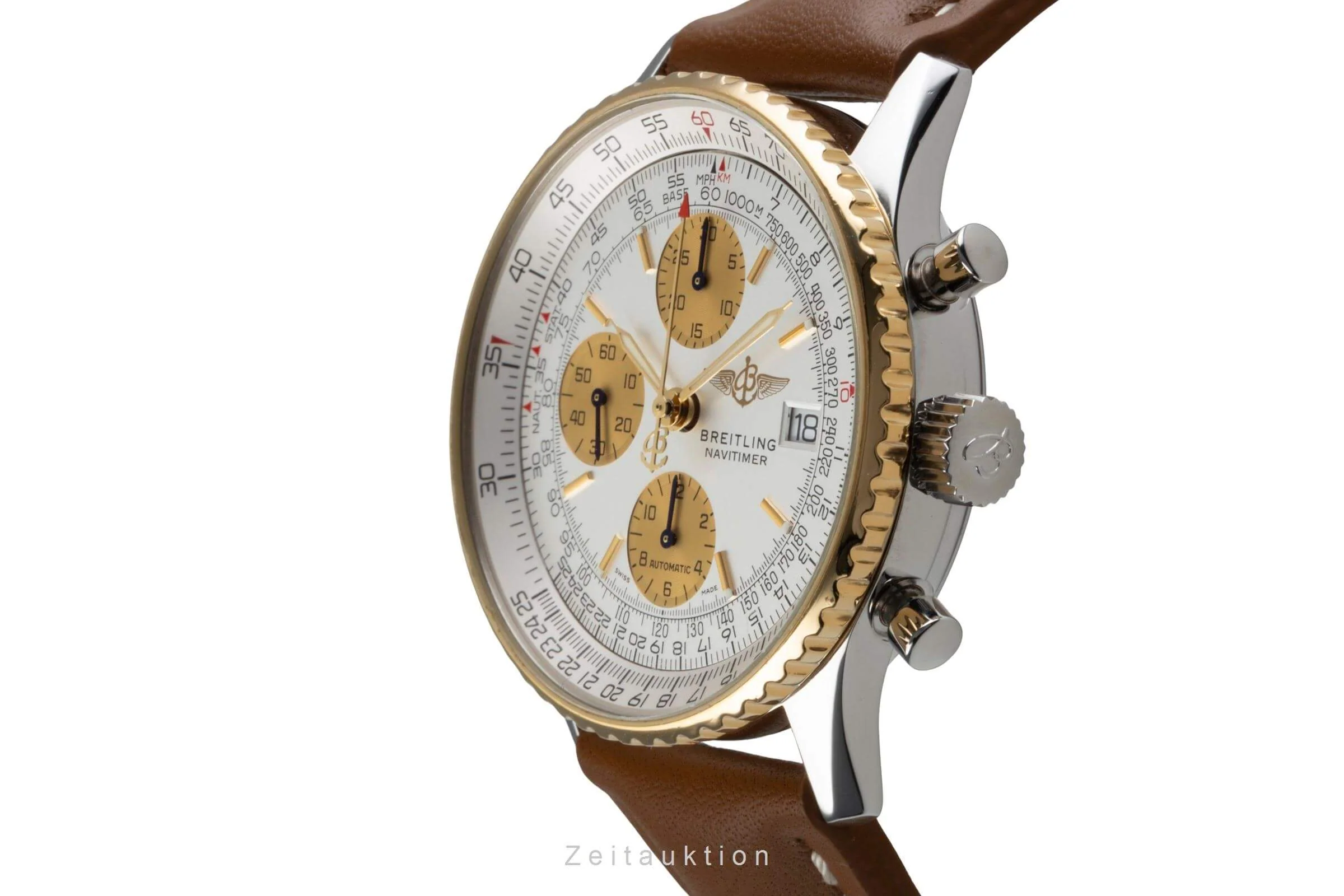 Breitling Navitimer chronograph steel / gold automatic men's watch B13019  [2406428] - Image 6