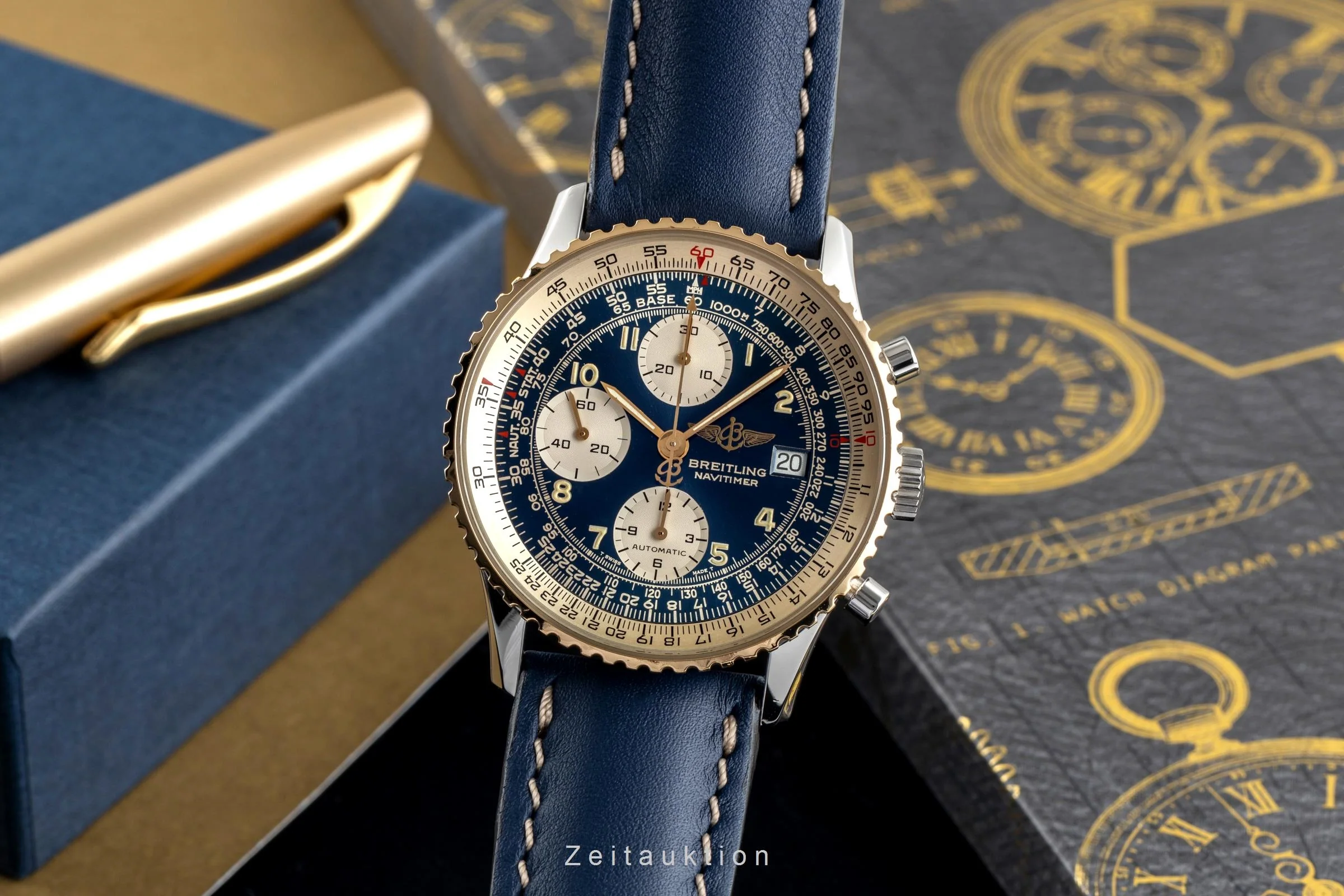 Breitling Navitimer chronograph steel / gold automatic men's watch D13020  [2503181] - Image 2