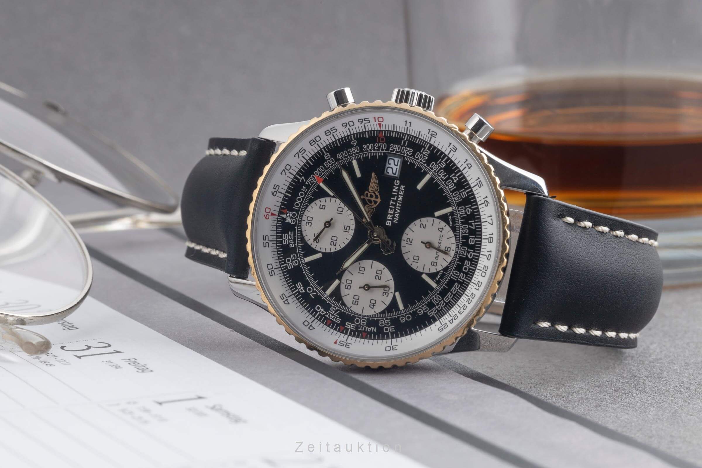 Breitling Navitimer chronograph steel / gold automatic men's watch D13022  [2501897] - Image 3