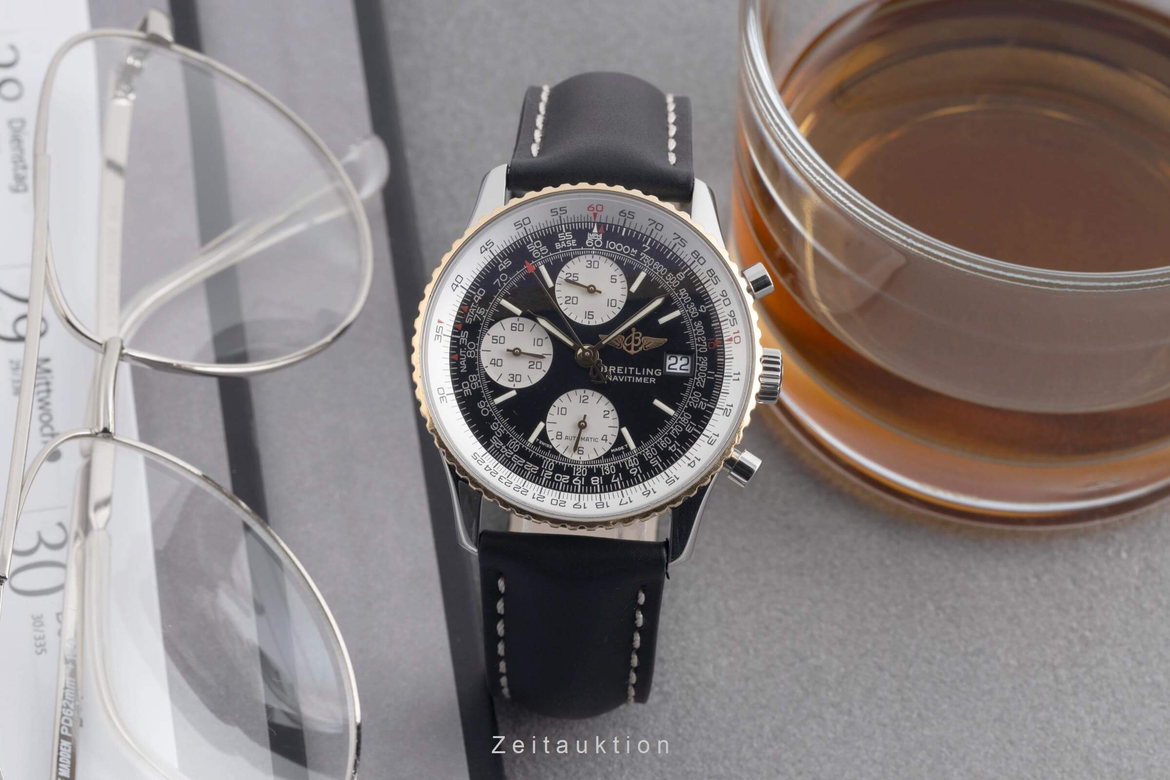 Breitling Navitimer chronograph steel / gold automatic men's watch D13022  [2501897] - Image 4