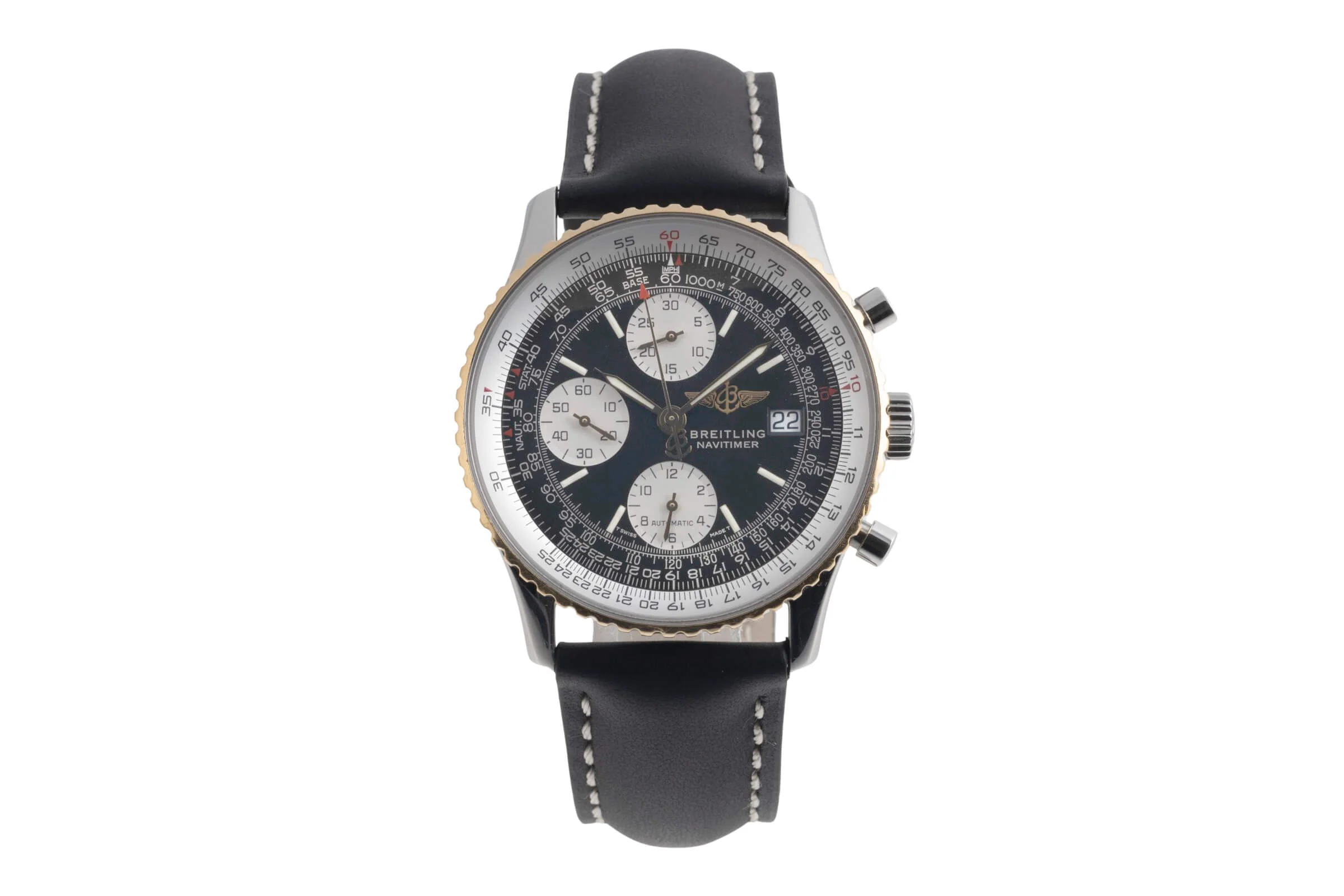 Breitling Navitimer chronograph steel / gold automatic men's watch D13022  [2501897] - Image 5