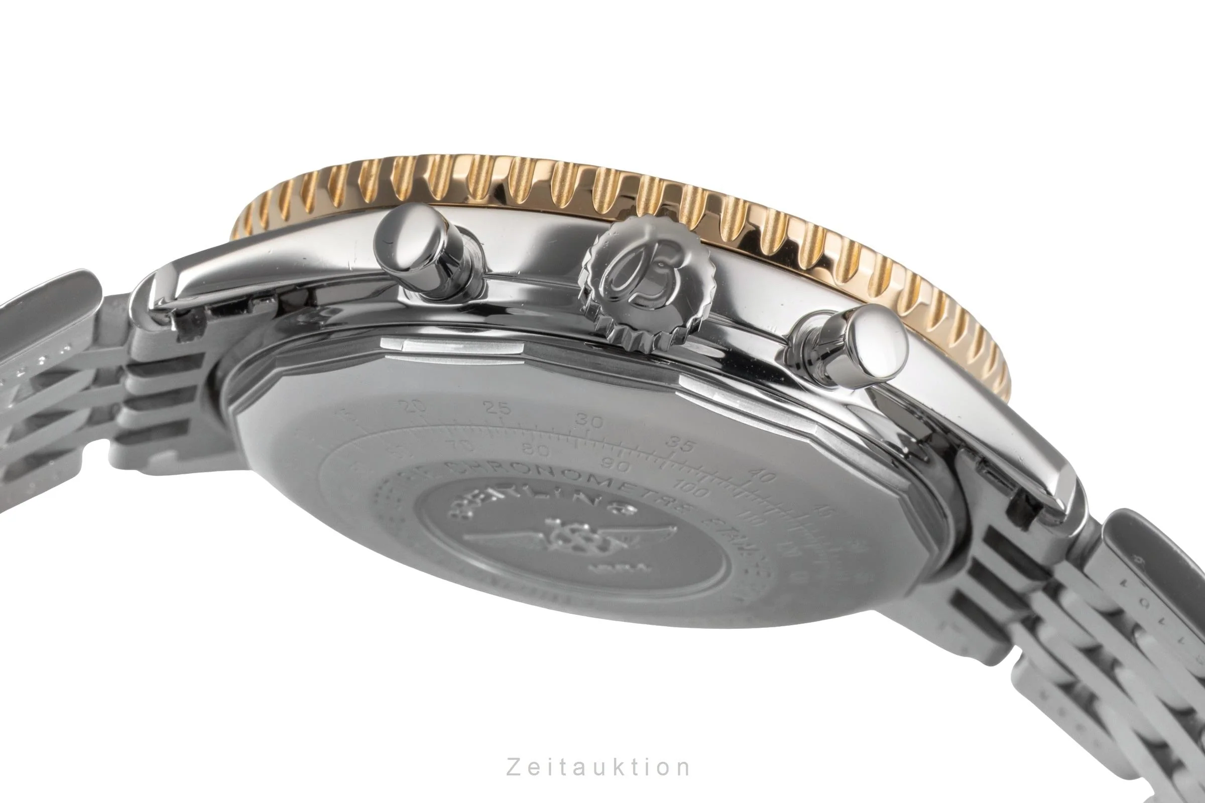 Breitling Navitimer chronograph steel / gold automatic men's watch D13322  [2503579] - Image 12