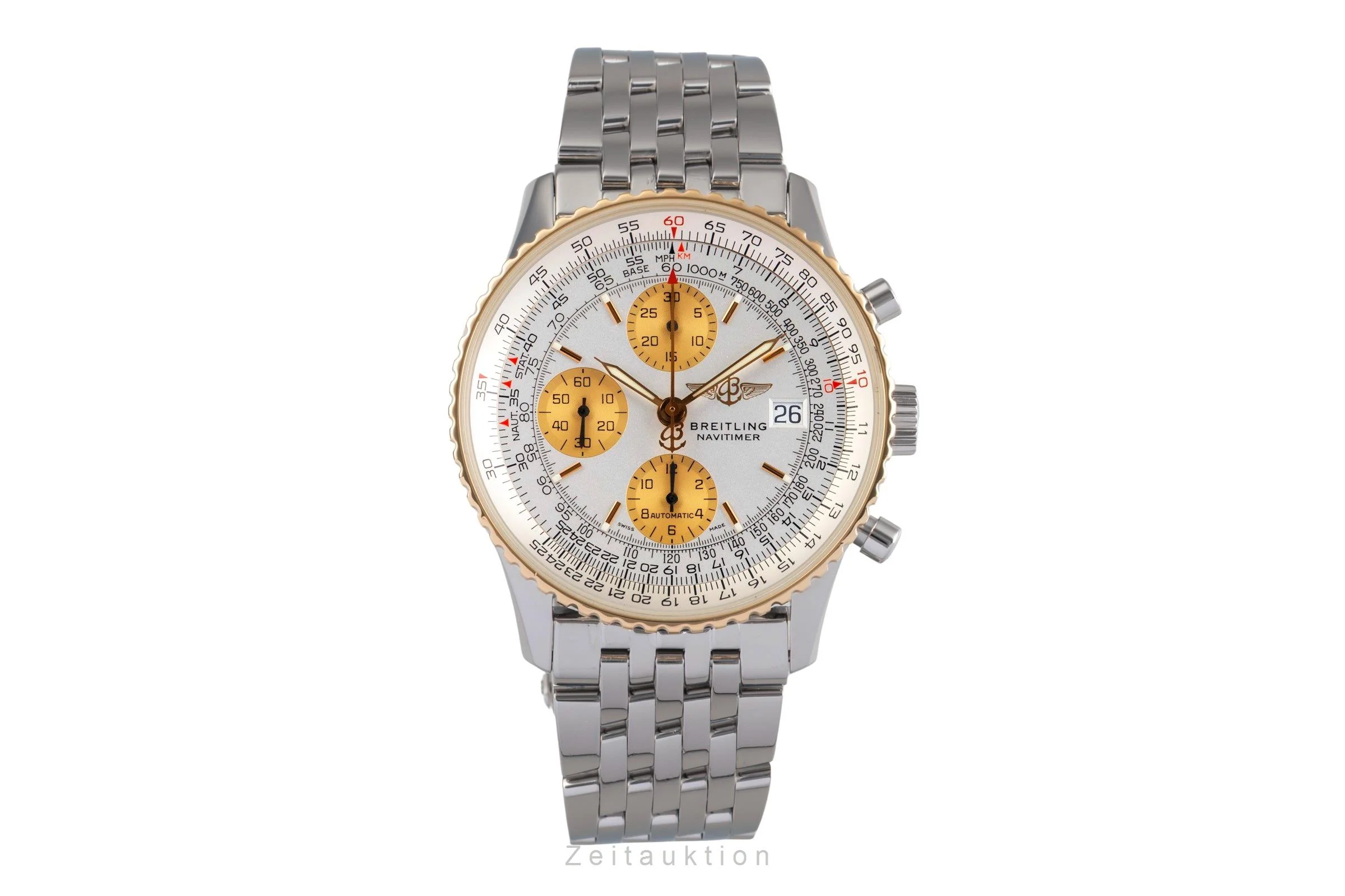 Breitling Navitimer chronograph steel / gold automatic men's watch D13322  [2503579] - Image 5