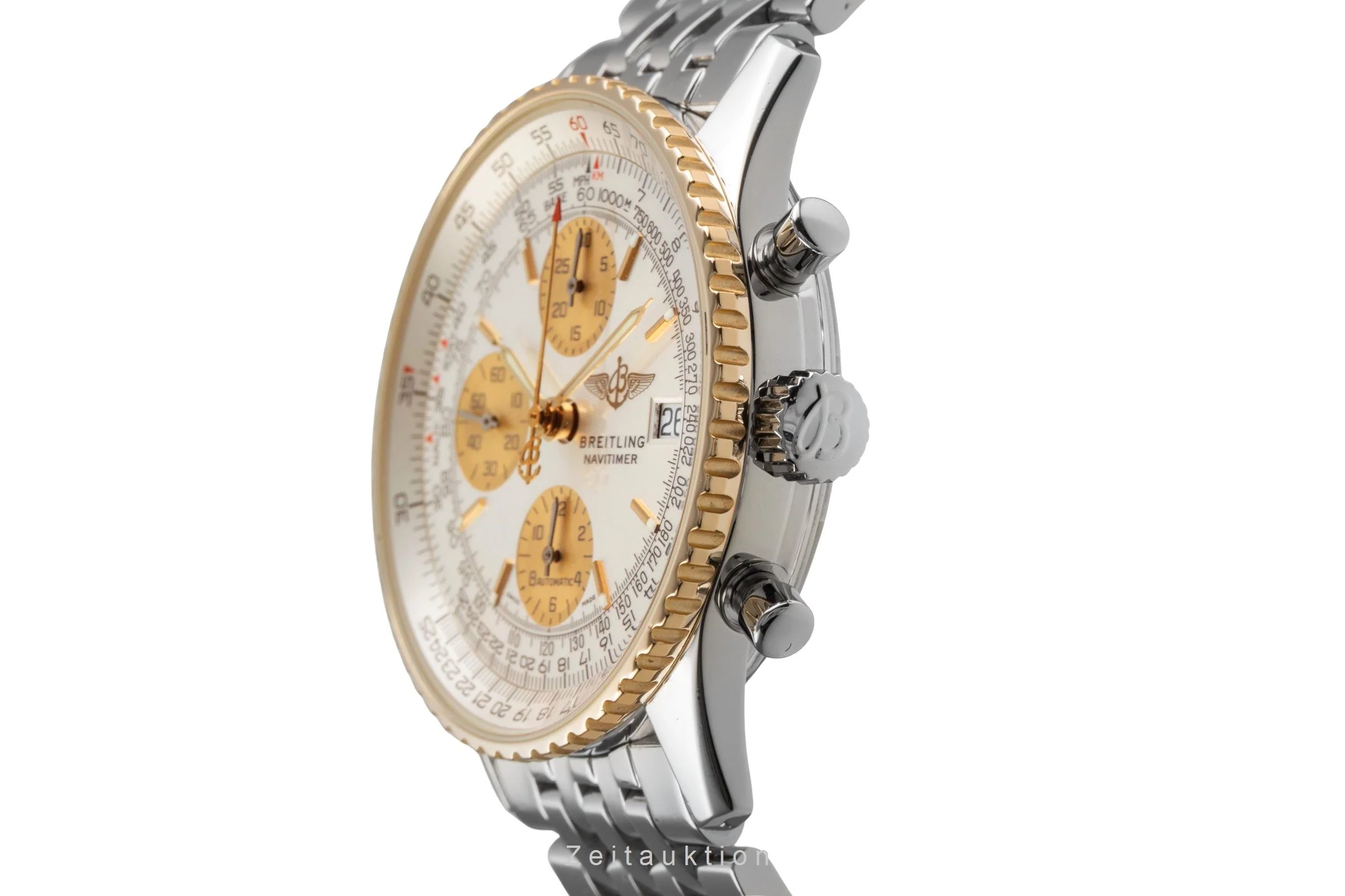 Breitling Navitimer chronograph steel / gold automatic men's watch D13322  [2503579] - Image 7