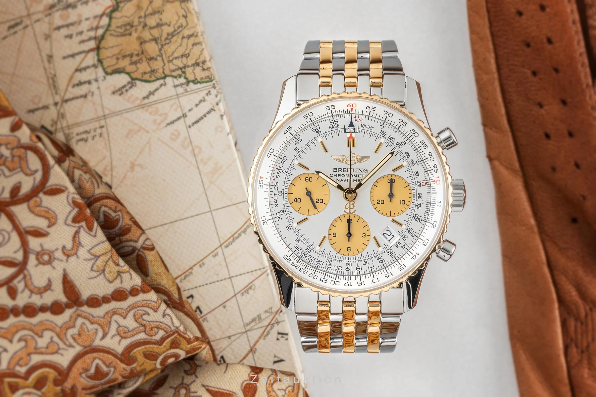 Breitling Navitimer chronograph steel / gold automatic men's watch D23322 LP: 7750EUR  [2303340] - Image 3