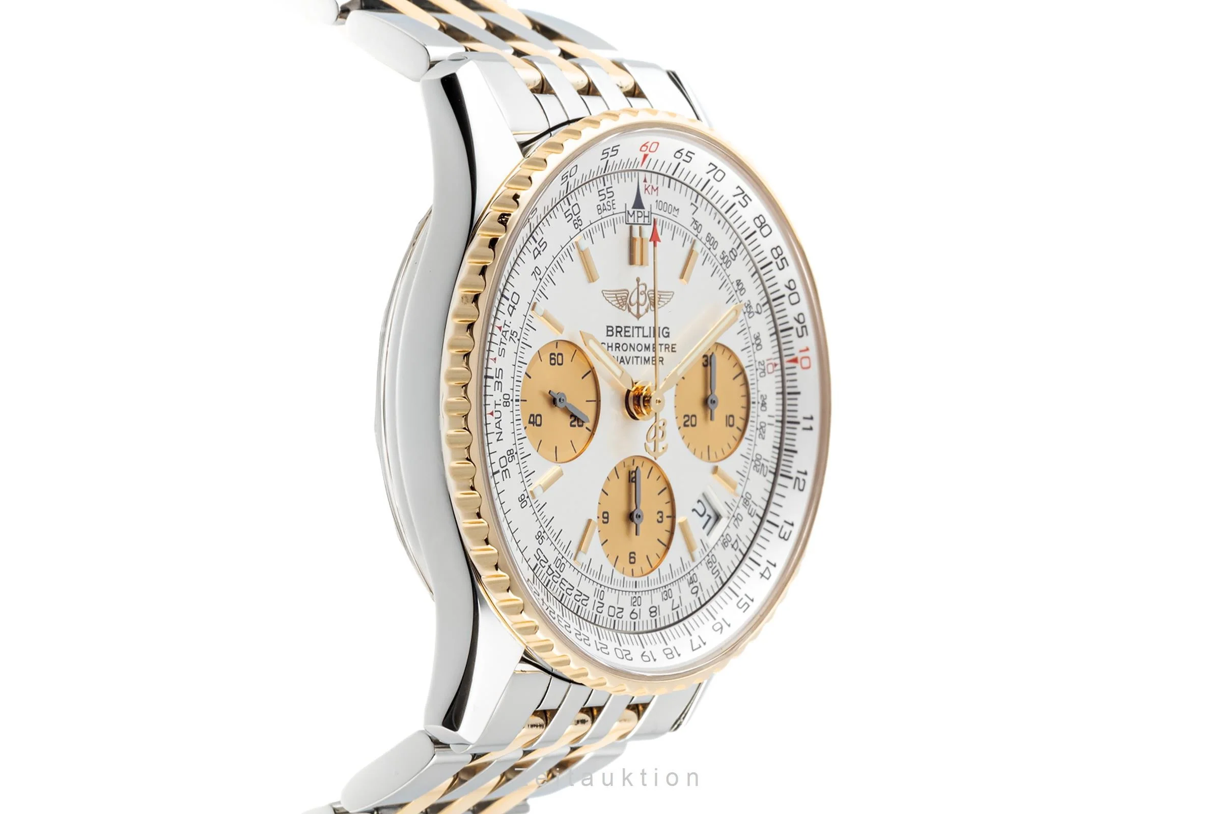 Breitling Navitimer chronograph steel / gold automatic men's watch D23322 LP: 7750EUR  [2303340] - Image 6