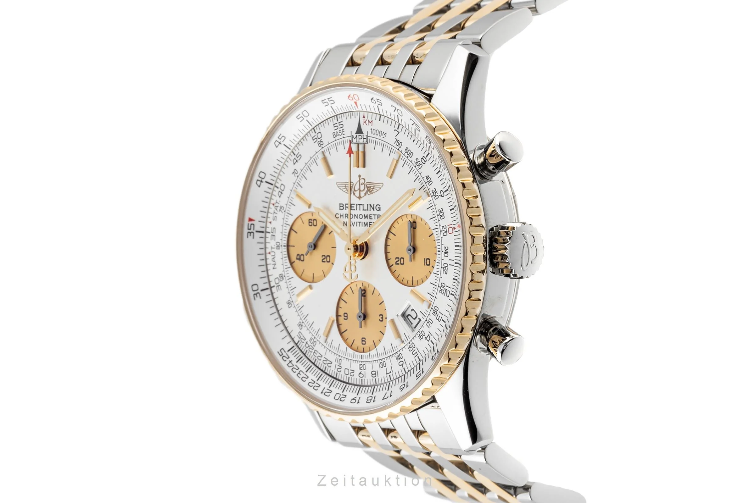 Breitling Navitimer chronograph steel / gold automatic men's watch D23322 LP: 7750EUR  [2303340] - Image 7