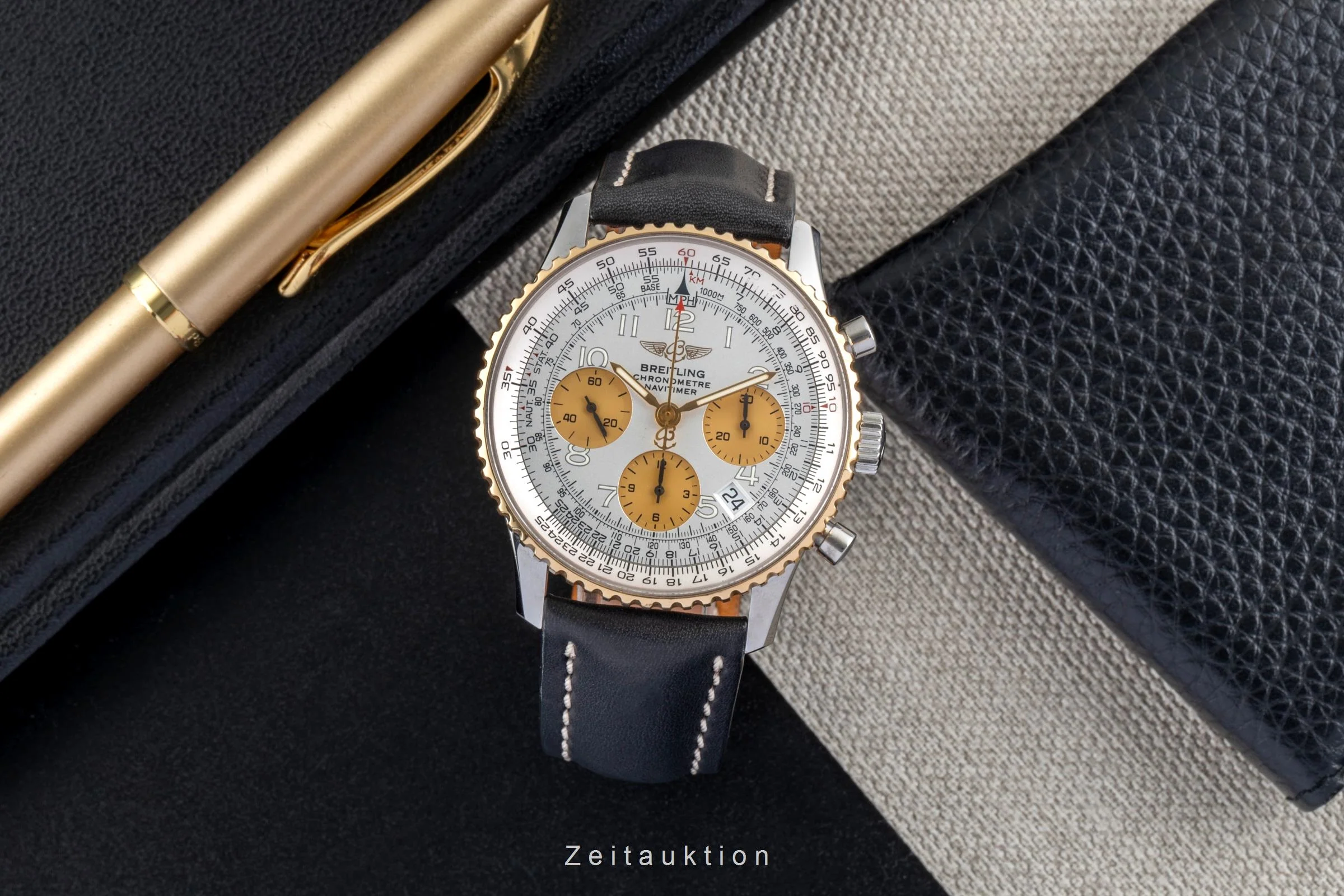 Breitling Navitimer chronograph steel / gold automatic men's watch D23322  [2504902] - Image 4