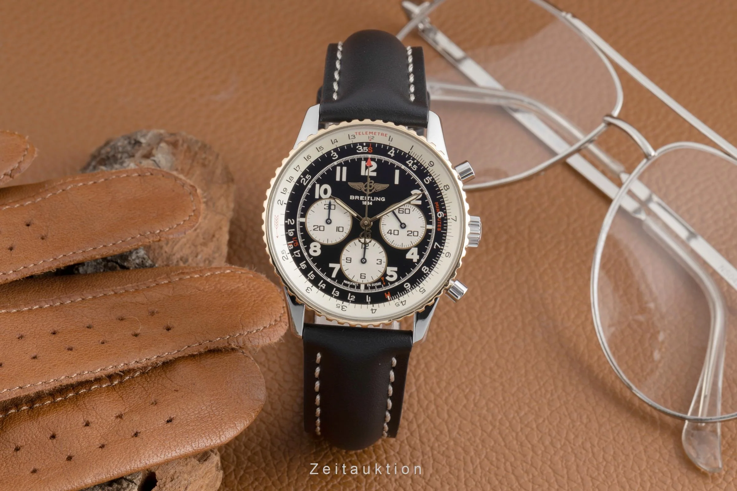 Breitling Navitimer chronograph steel / gold automatic men's watch D30022  [2502783] - Image 4
