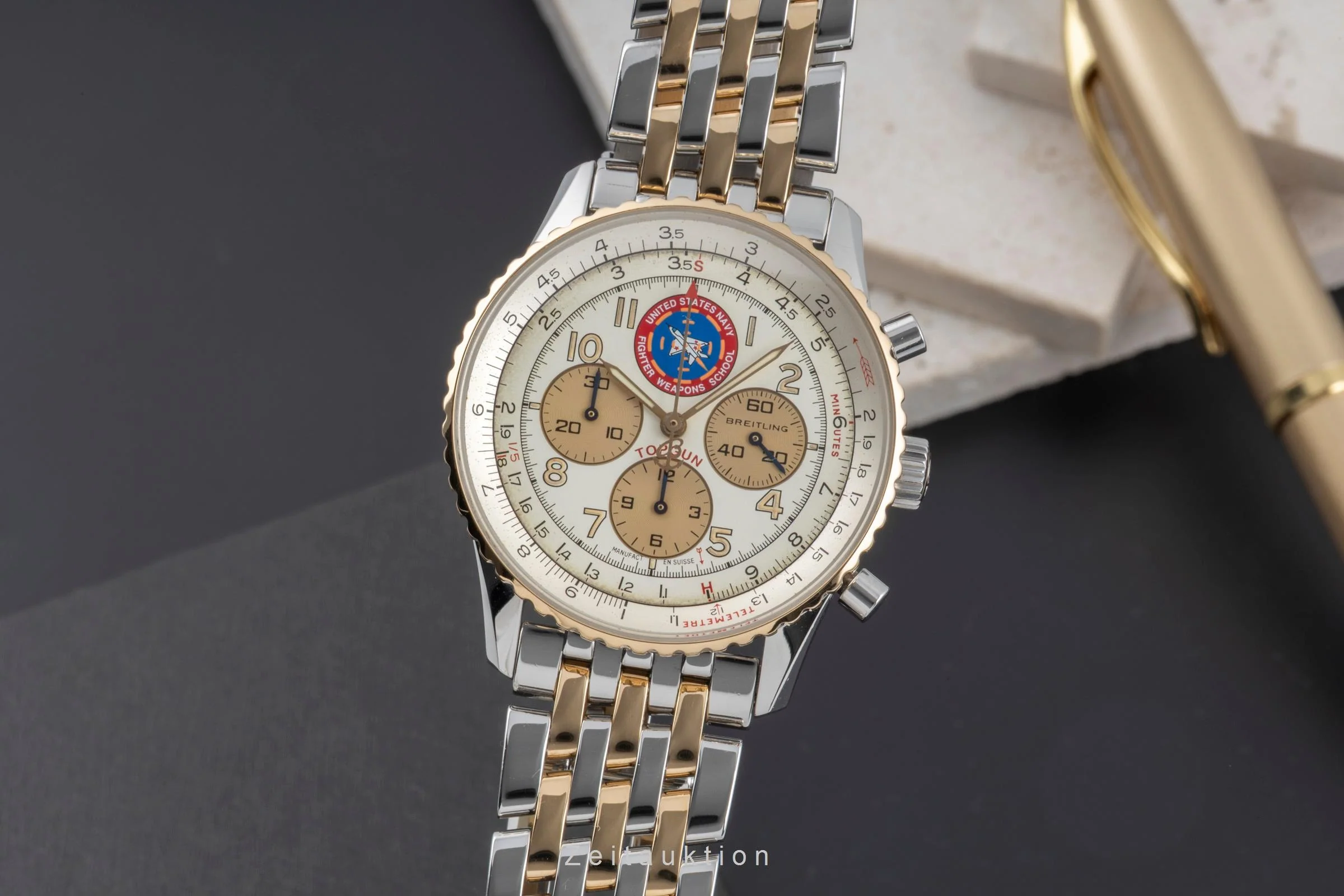 Breitling Navitimer chronograph steel / gold automatic men's watch D30022 Limited  [2504574] - Image 2