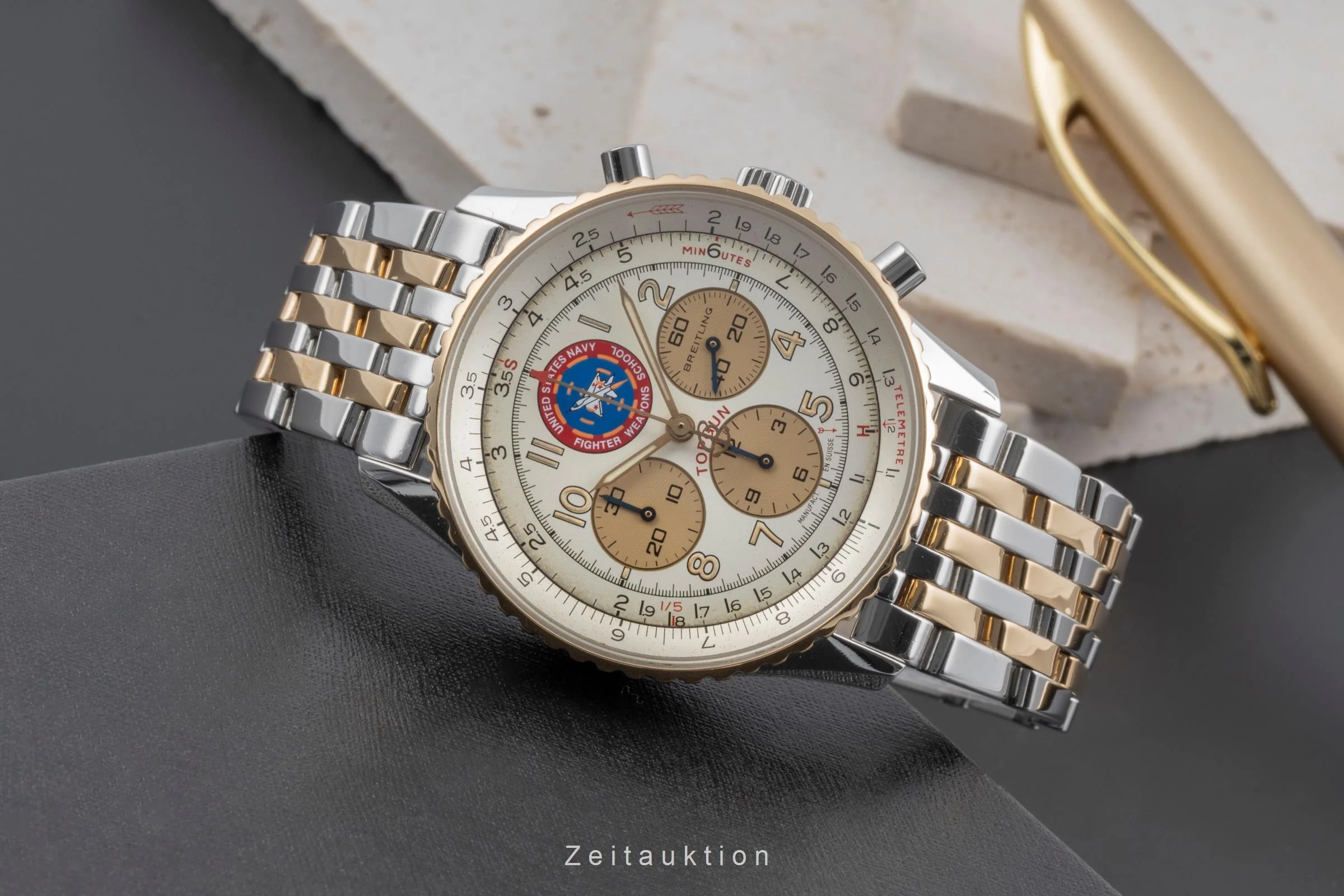 Breitling Navitimer chronograph steel / gold automatic men's watch D30022 Limited  [2504574] - Image 3
