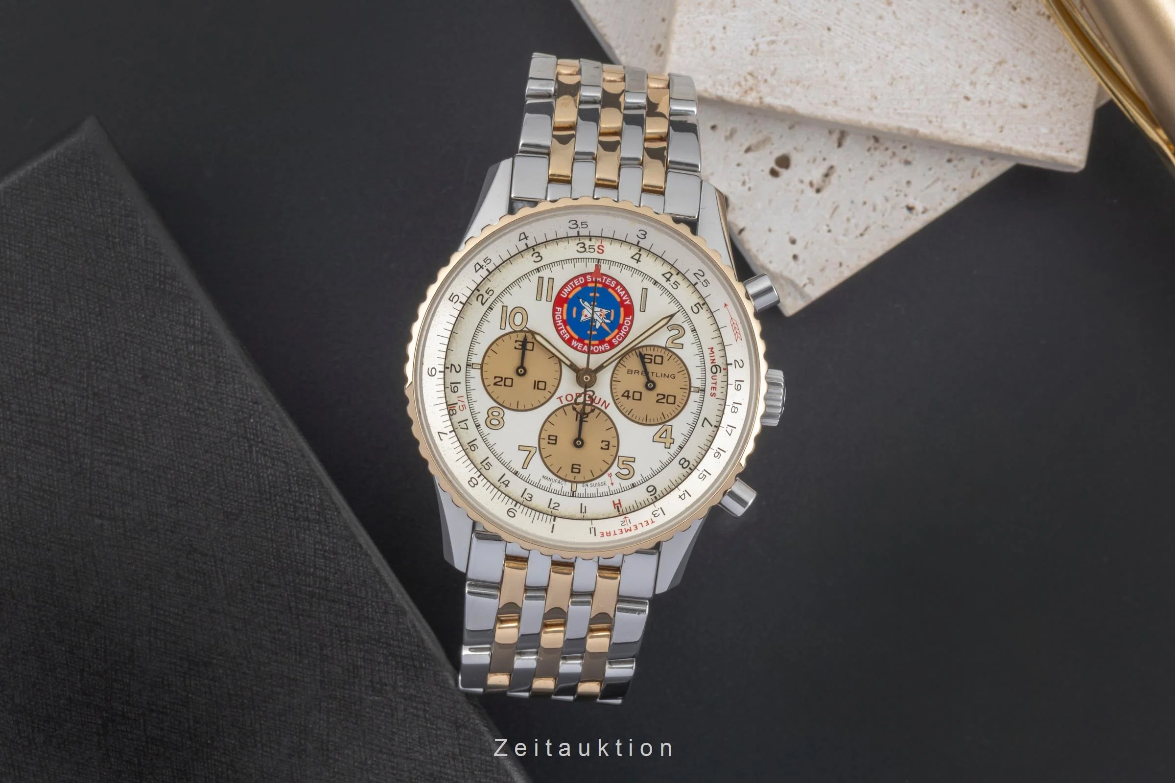 Breitling Navitimer chronograph steel / gold automatic men's watch D30022 Limited  [2504574] - Image 4
