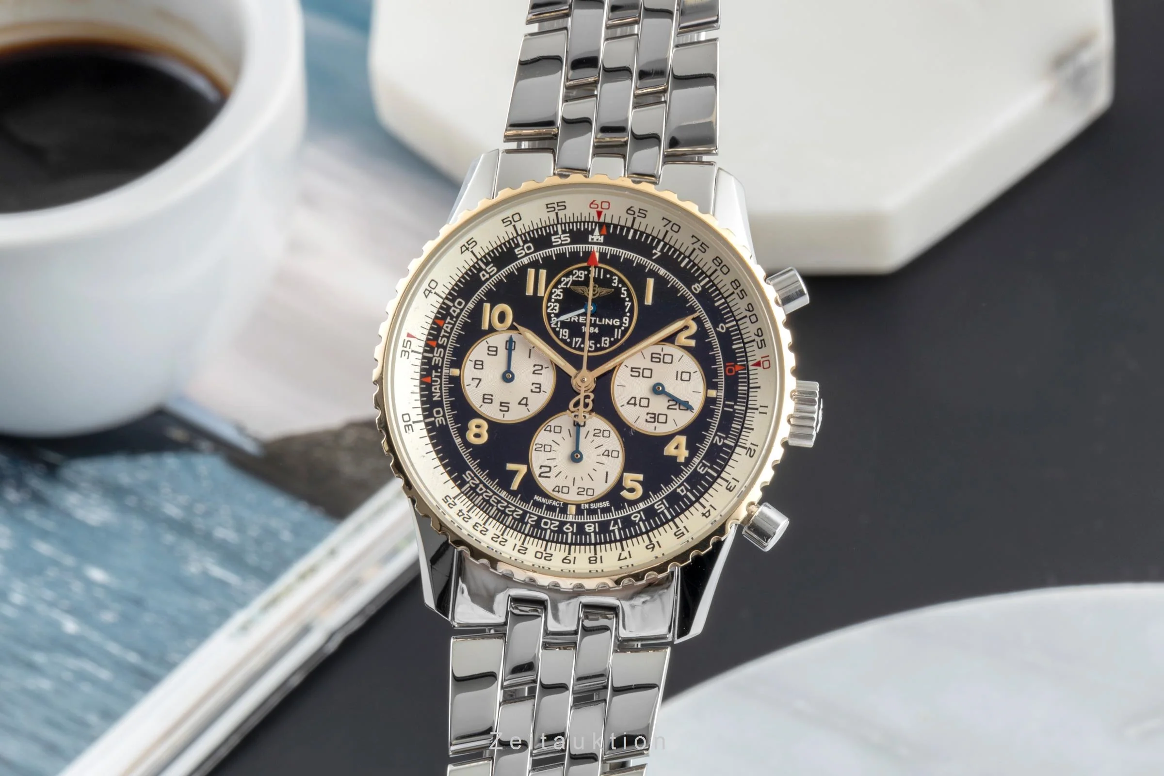 Breitling Navitimer chronograph steel / gold automatic men's watch D33030  [2505031] - Image 2