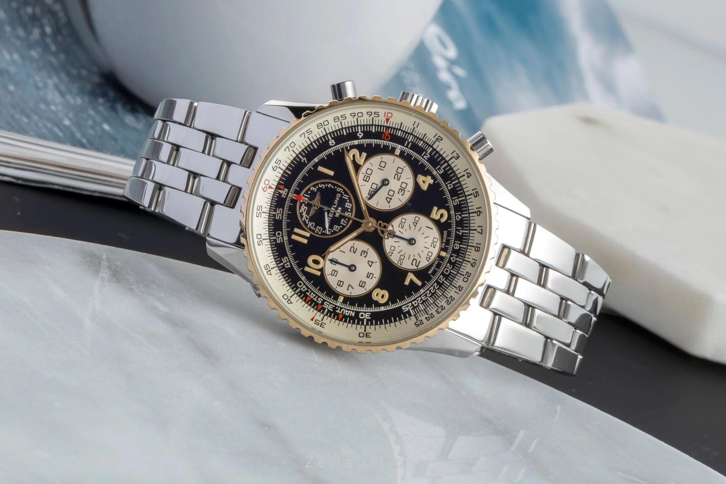 Breitling Navitimer chronograph steel / gold automatic men's watch D33030  [2505031] - Image 3