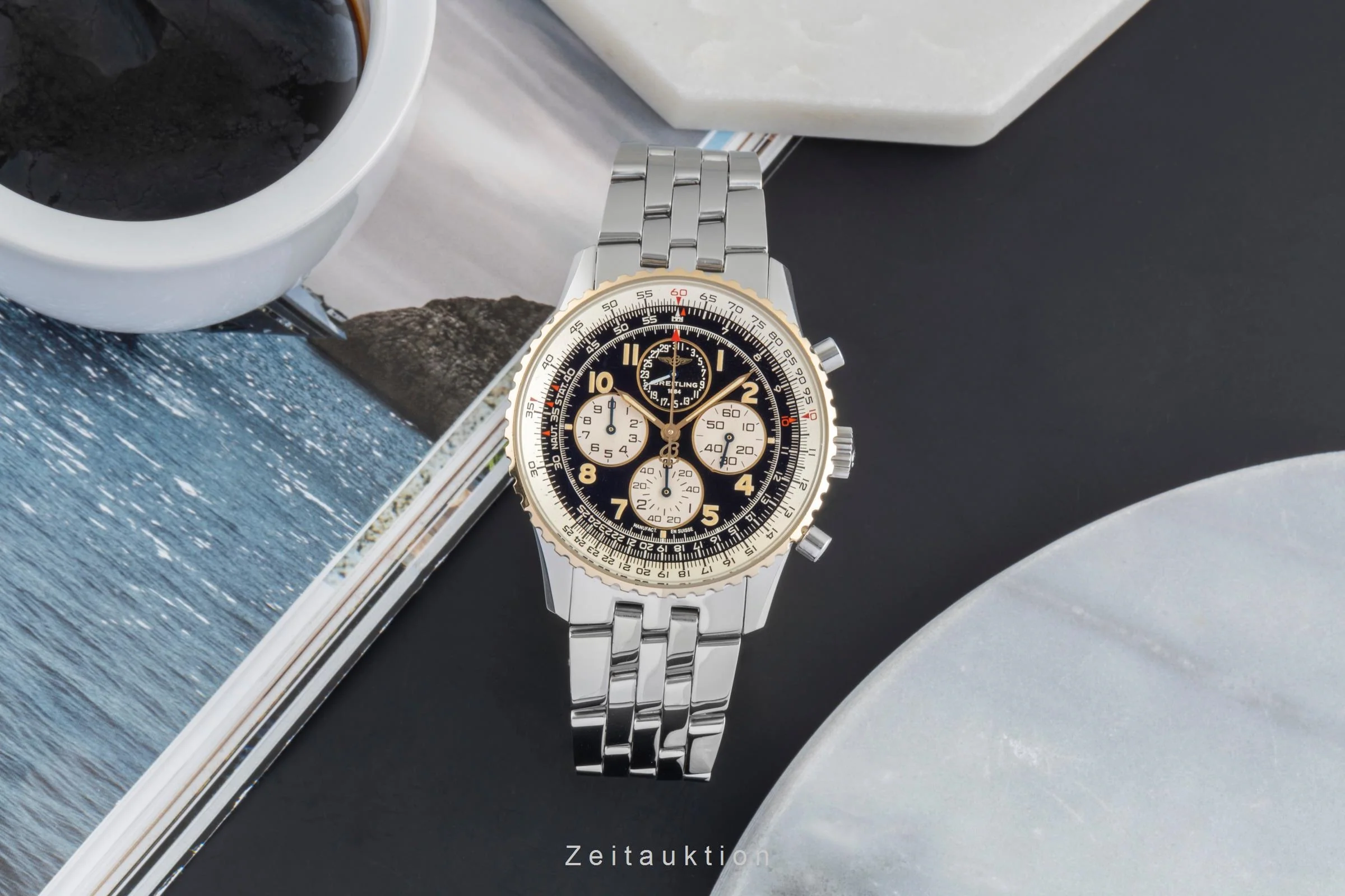 Breitling Navitimer chronograph steel / gold automatic men's watch D33030  [2505031] - Image 4