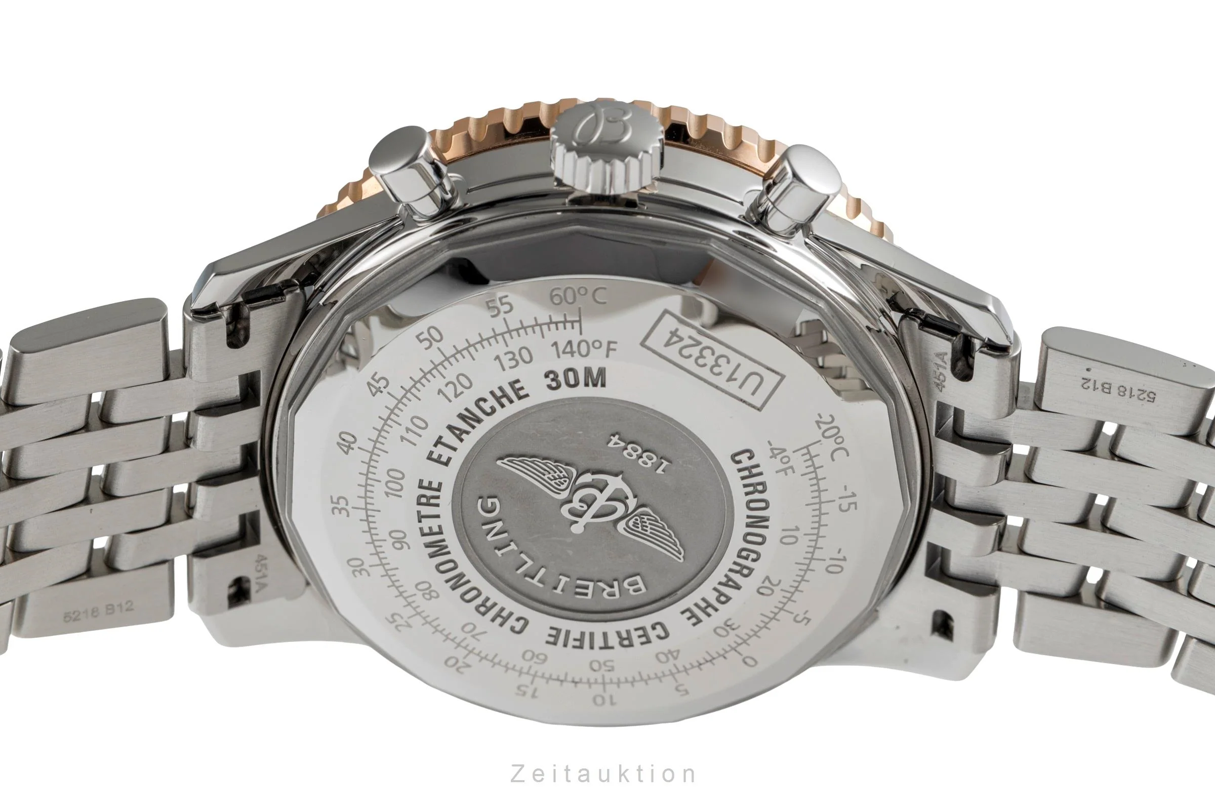 Breitling Navitimer chronograph steel / gold automatic men's watch U13324 LP: 8150EUR  [2504541] - Image 11