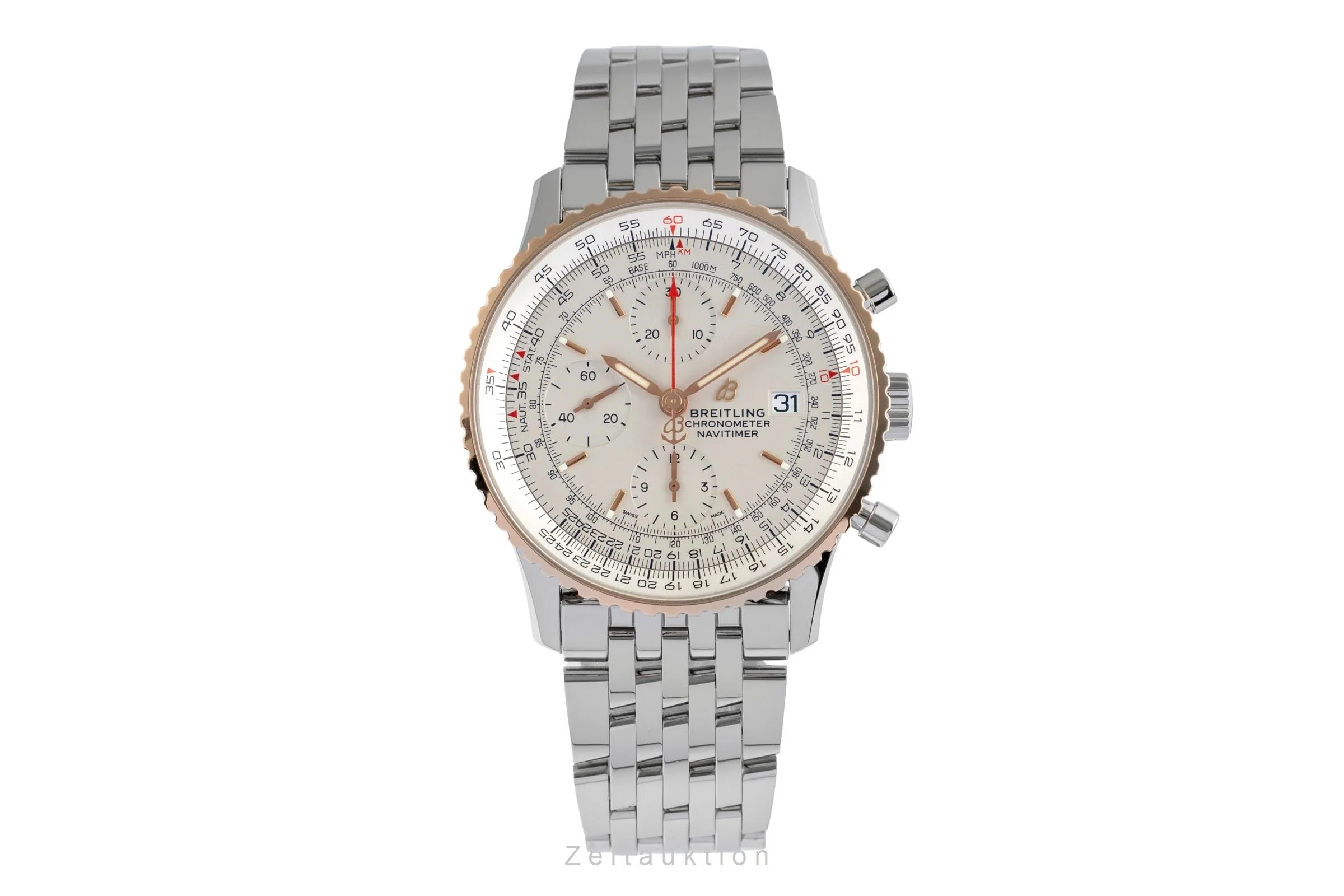 Breitling Navitimer chronograph steel / gold automatic men's watch U13324 LP: 8150EUR  [2504541] - Image 5
