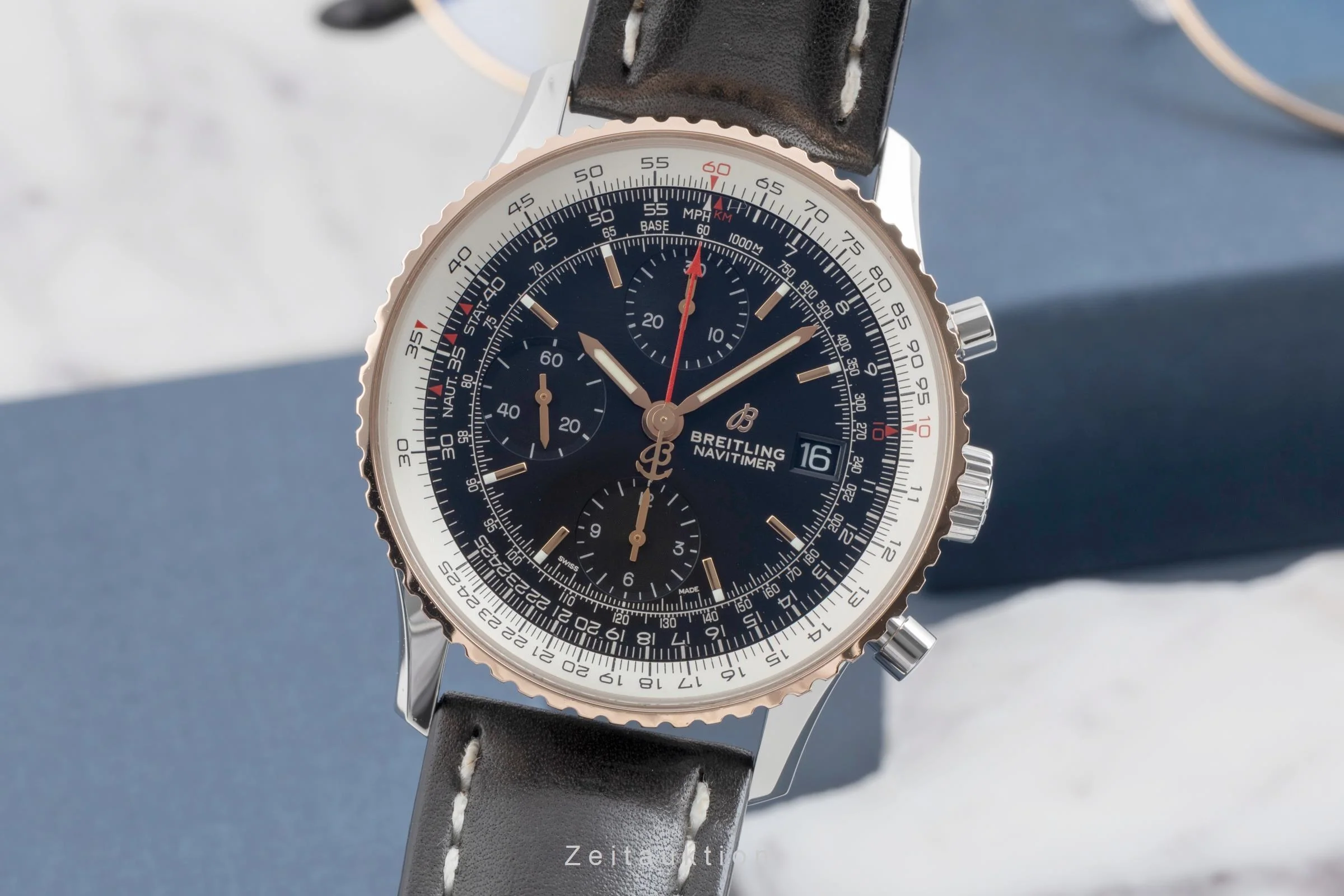 Breitling Navitimer chronograph steel / gold automatic men's watch U13324 LP: 7850EUR  [2505352] - Image 2