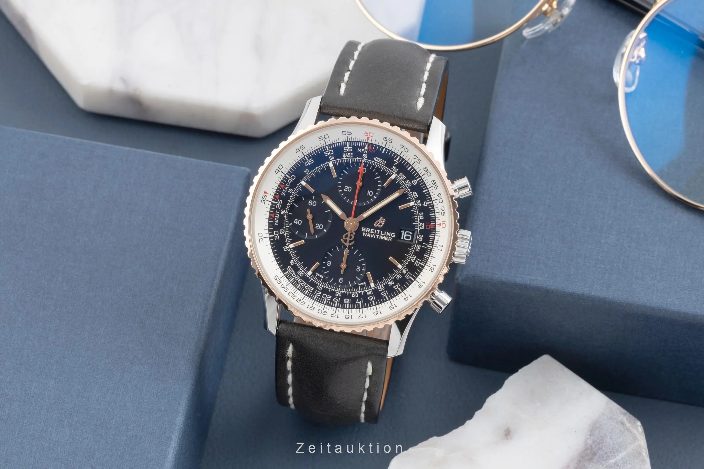 Breitling Navitimer chronograph steel / gold automatic men's watch U13324 LP: 7850EUR  [2505352] - Image 4
