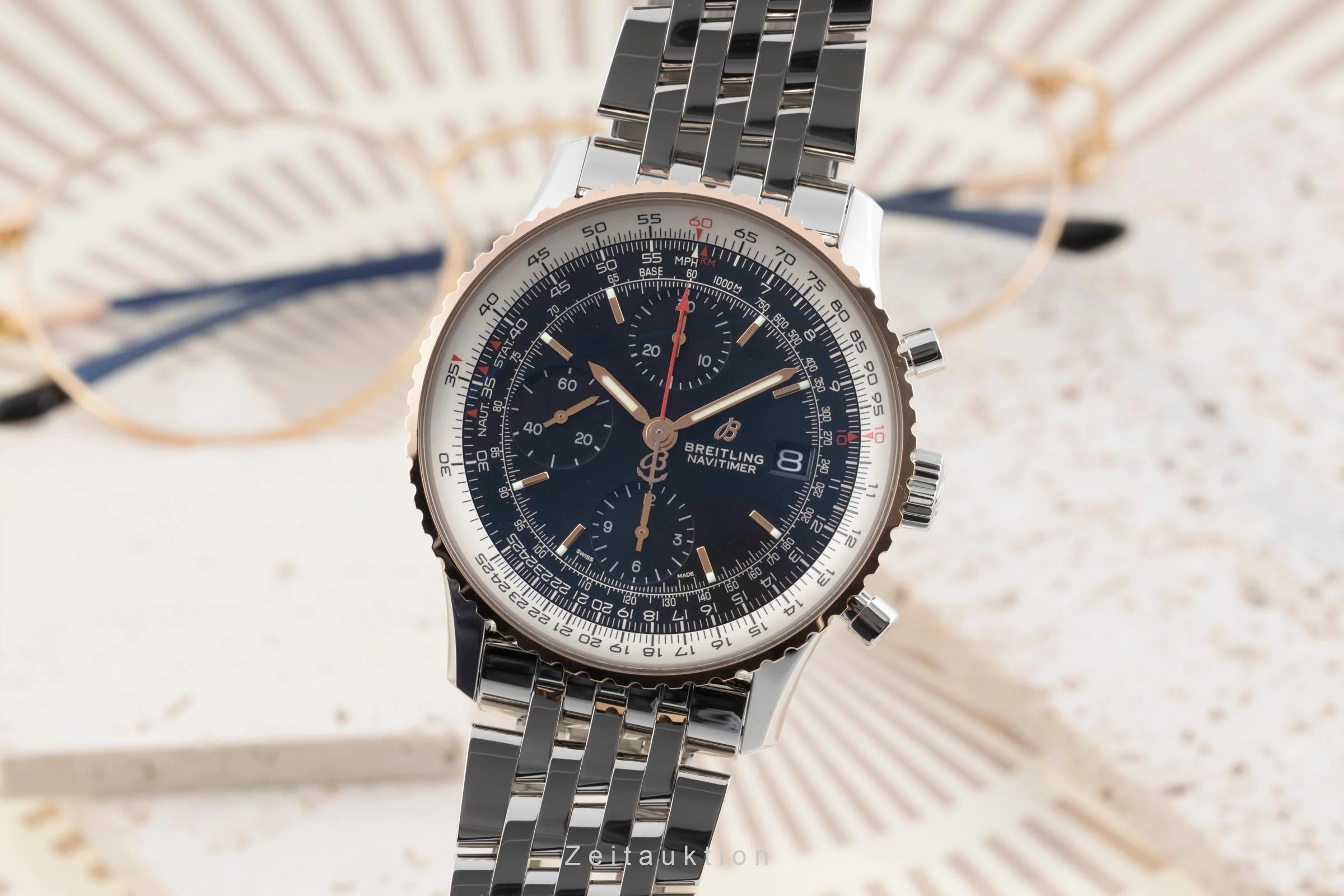 Breitling Navitimer chronograph steel / gold automatic men's watch U13324211B1A1  [2600065] - Image 2