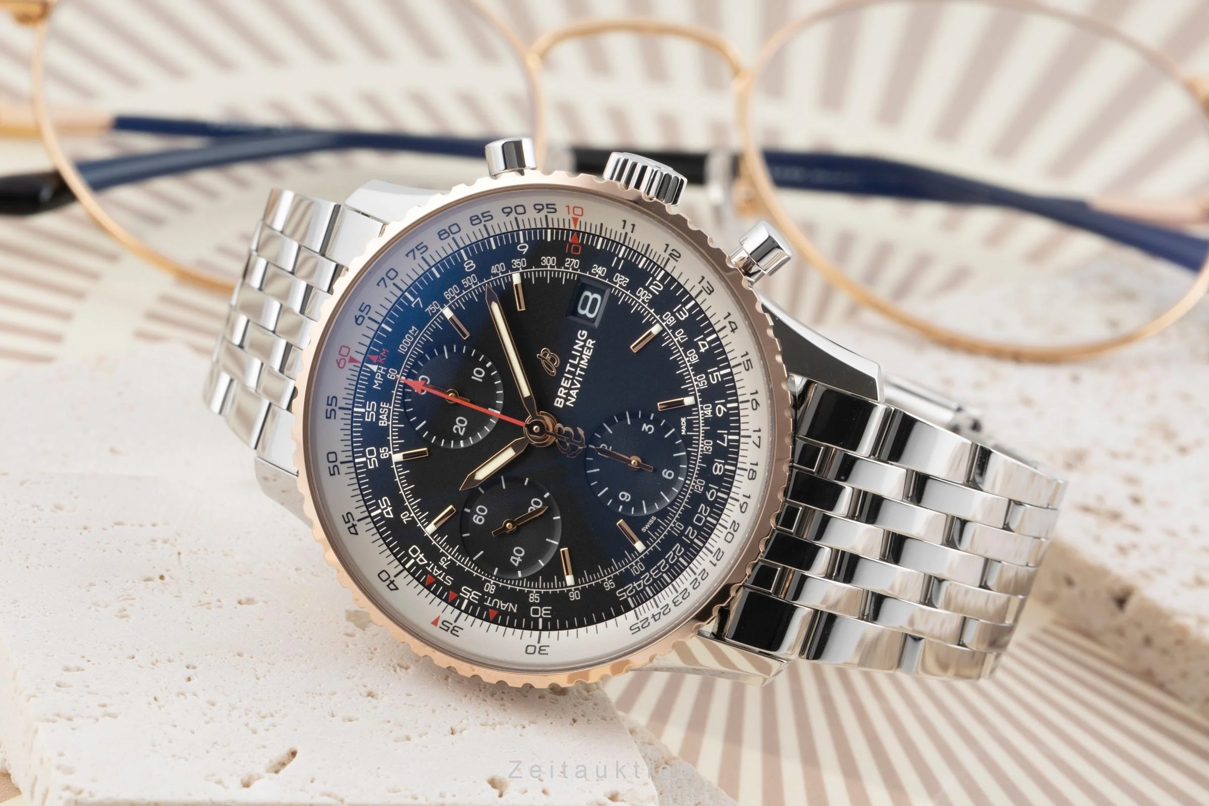 Breitling Navitimer chronograph steel / gold automatic men's watch U13324211B1A1  [2600065] - Image 3