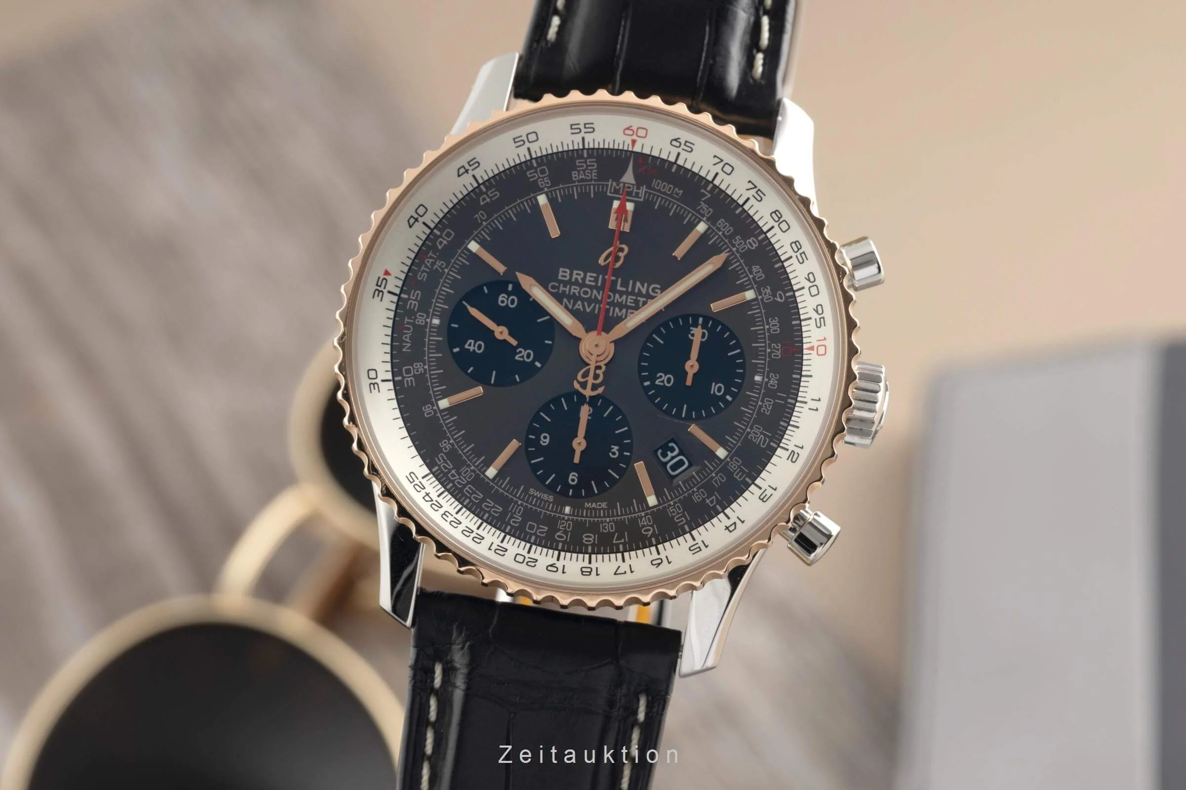 Breitling Navitimer chronograph steel / gold automatic men's watch UB0121211F1P2  [2501656] - Image 2