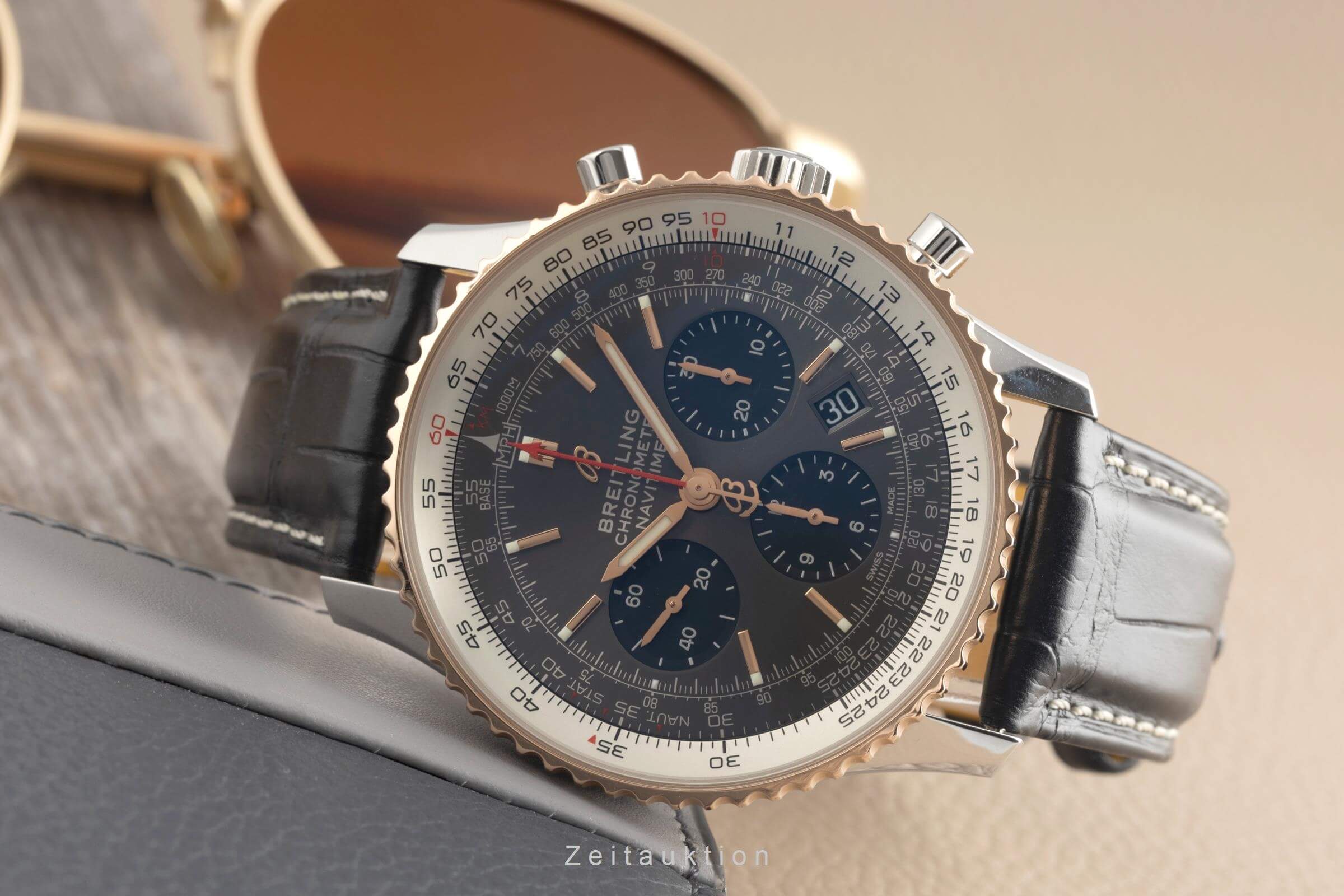 Breitling Navitimer chronograph steel / gold automatic men's watch UB0121211F1P2  [2501656] - Image 3