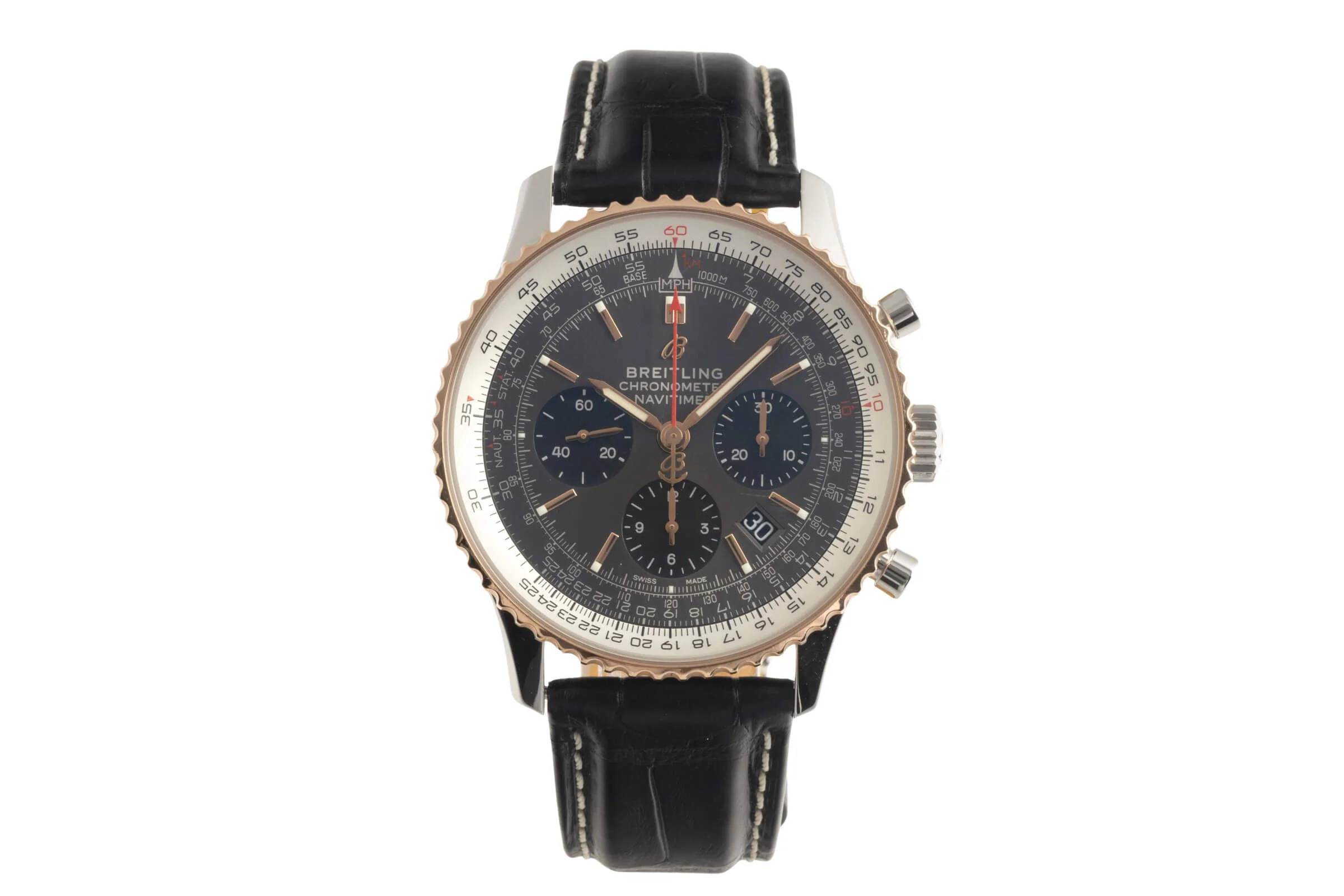 Breitling Navitimer chronograph steel / gold automatic men's watch UB0121211F1P2  [2501656] - Image 5