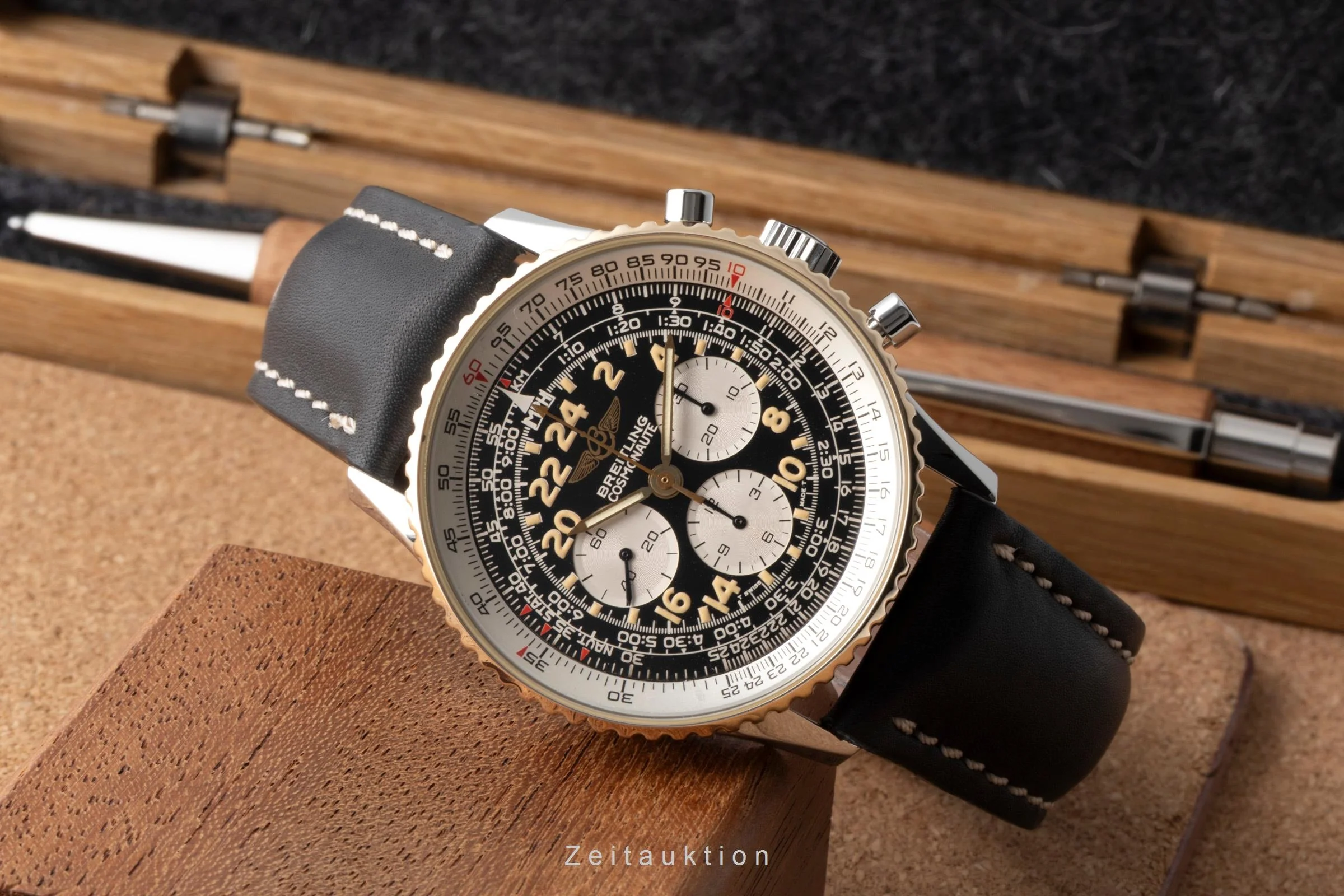 Breitling Navitimer Cosmonaute chronograph steel / gold manual winding men's watch B12019  [2600116] - Image 3