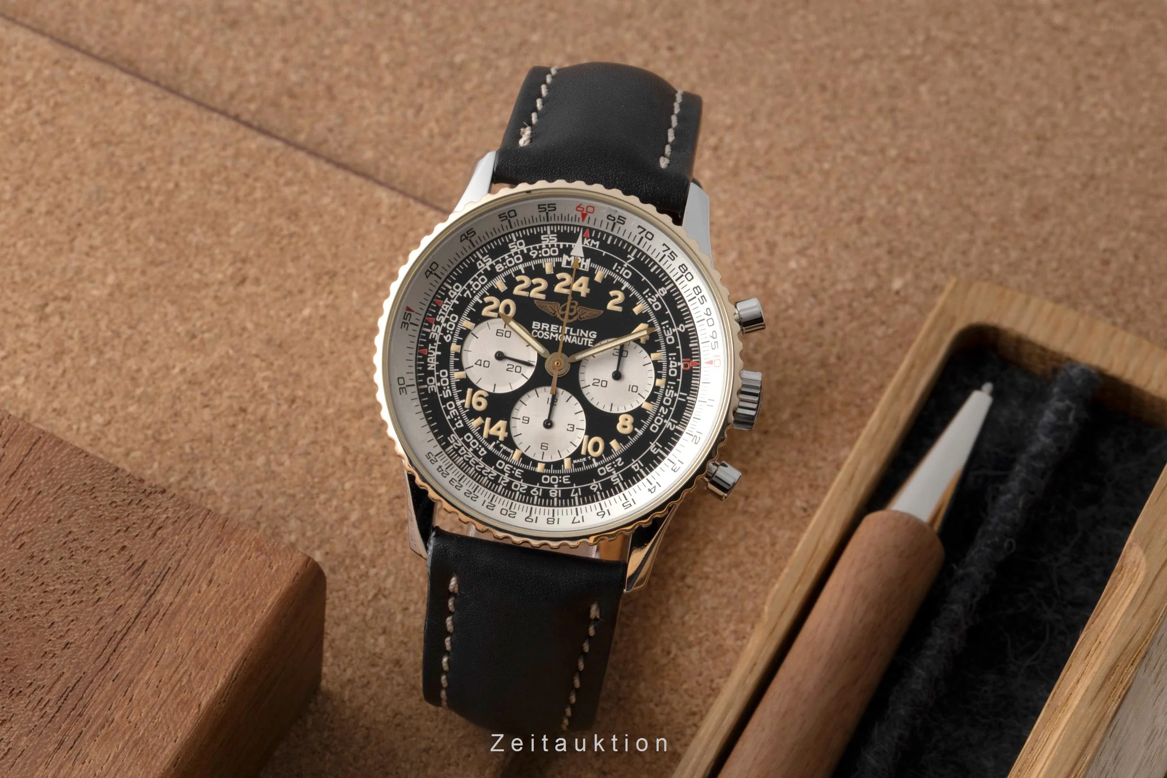 Breitling Navitimer Cosmonaute chronograph steel / gold manual winding men's watch B12019  [2600116] - Image 4