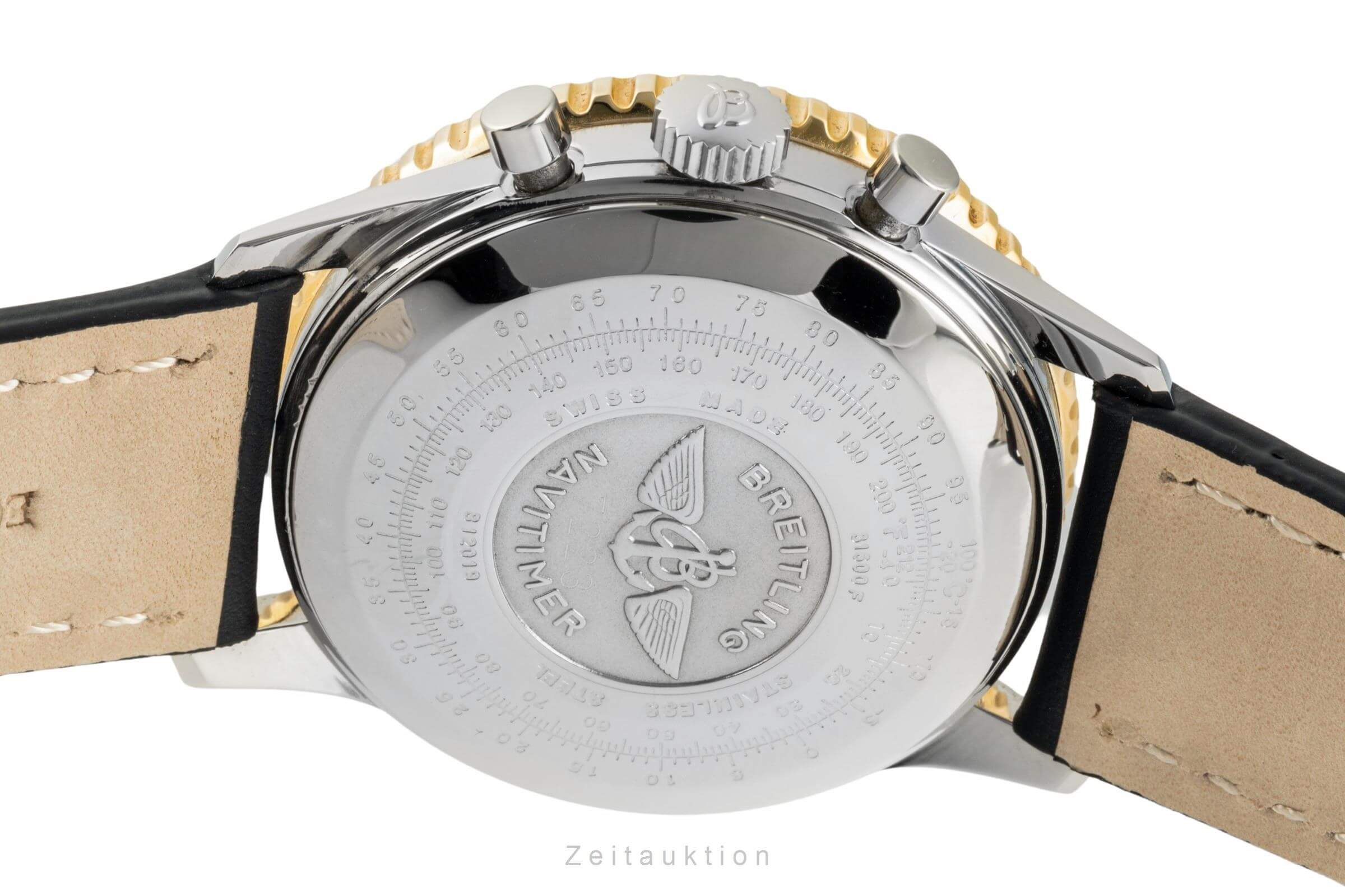 Breitling Navitimer Cosmonaute chronograph steel / gold manual winding men's watch B12019, 81600  [2401588] - Image 10