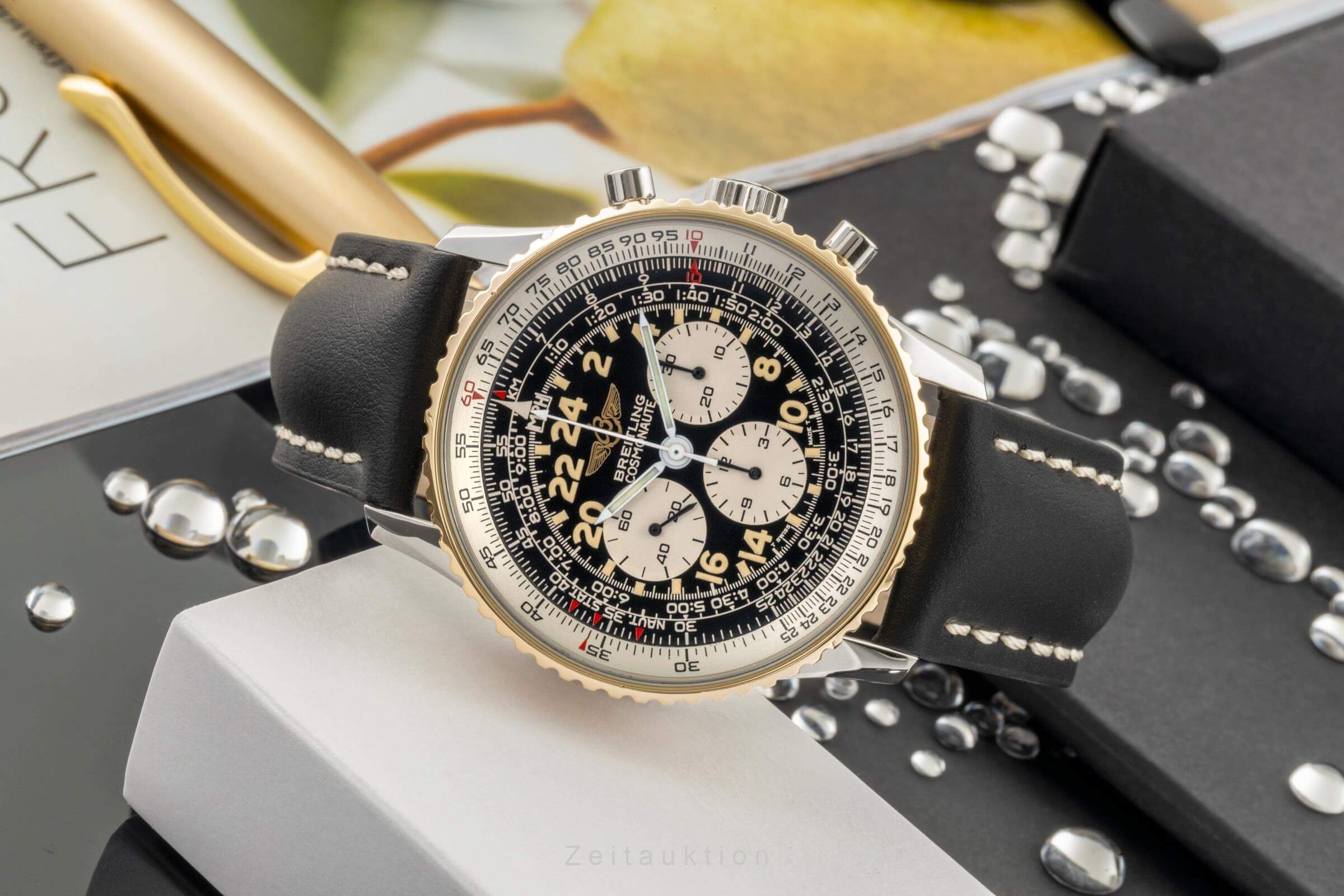 Breitling Navitimer Cosmonaute chronograph steel / gold manual winding men's watch B12019, 81600  [2401588] - Image 2