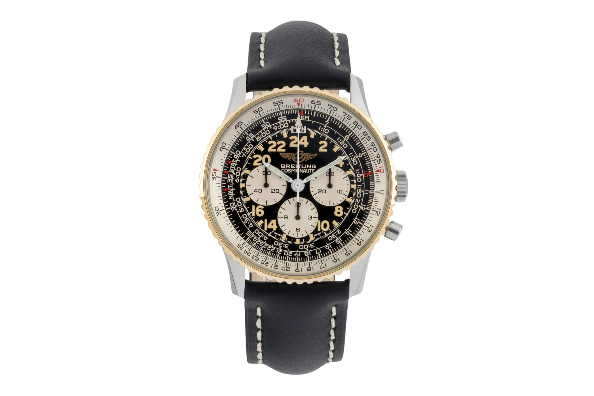 Breitling Navitimer Cosmonaute chronograph steel / gold manual winding men's watch B12019, 81600  [2401588] - Image 4
