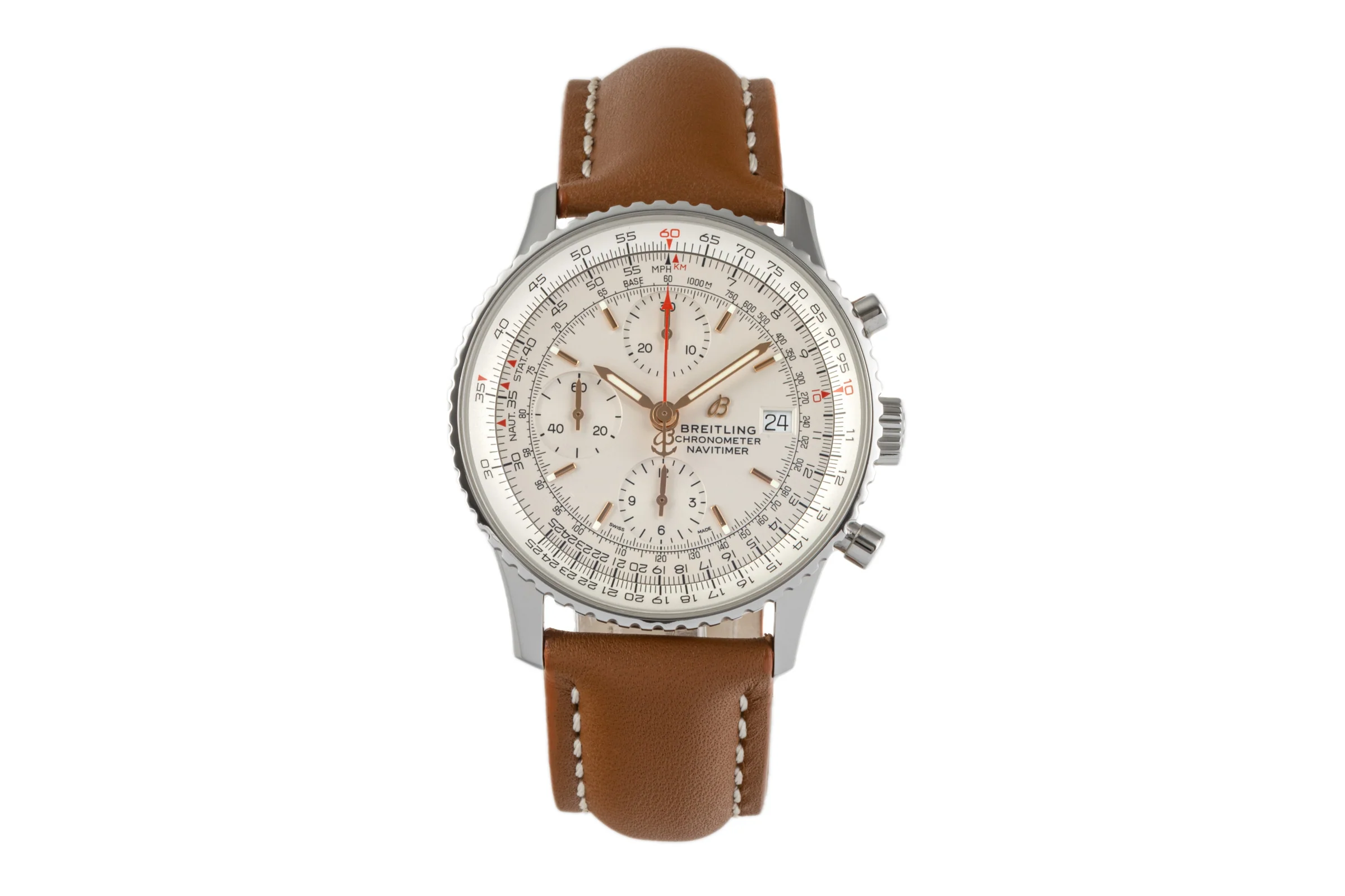 Breitling Navitimer Heritage chronograph steel automatic men's watch A13324 LP: 5910EUR  [2300303] - Image 4