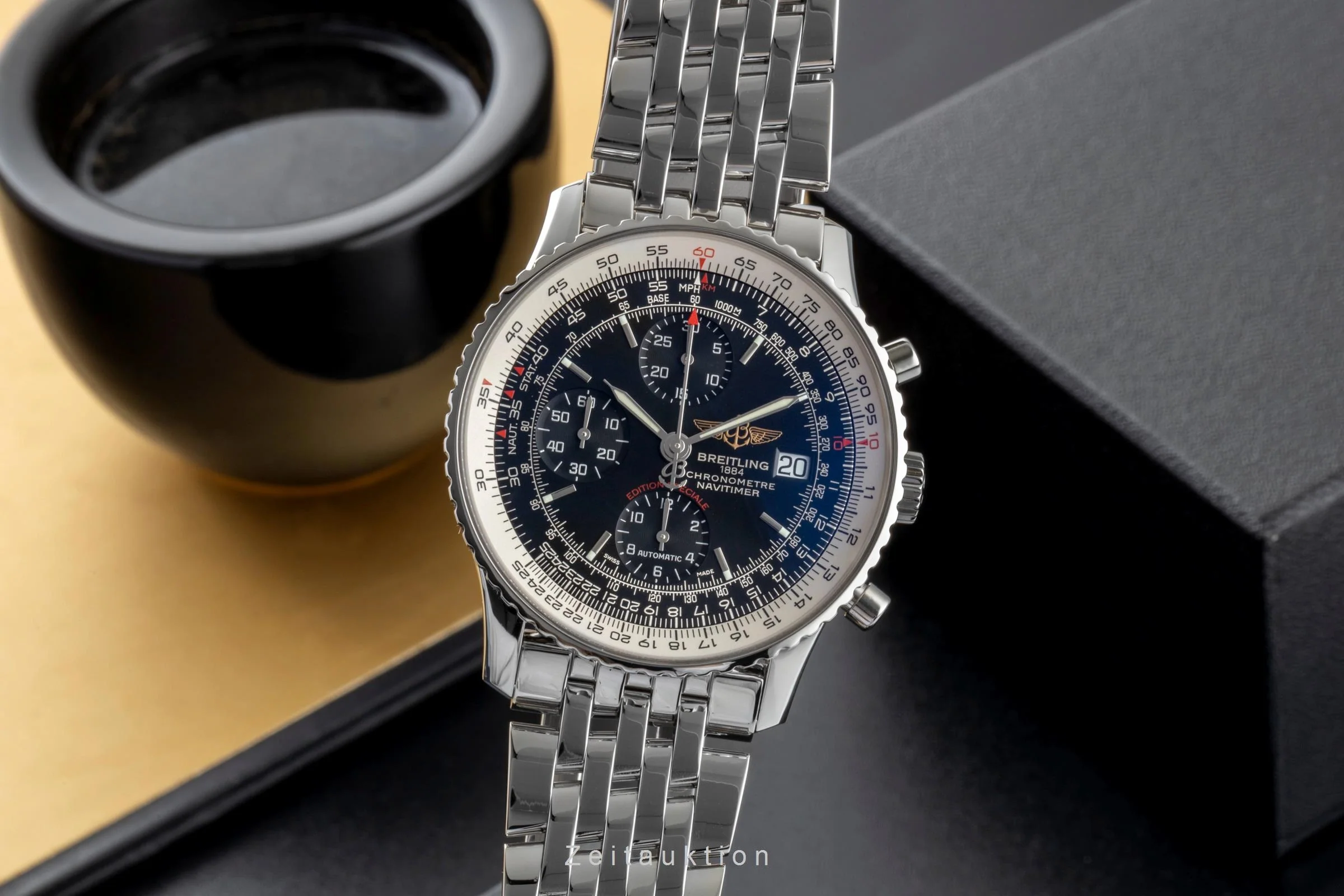 Breitling Navitimer Heritage chronograph steel automatic men's watch A1332412/BF27  [2601030] - Image 2