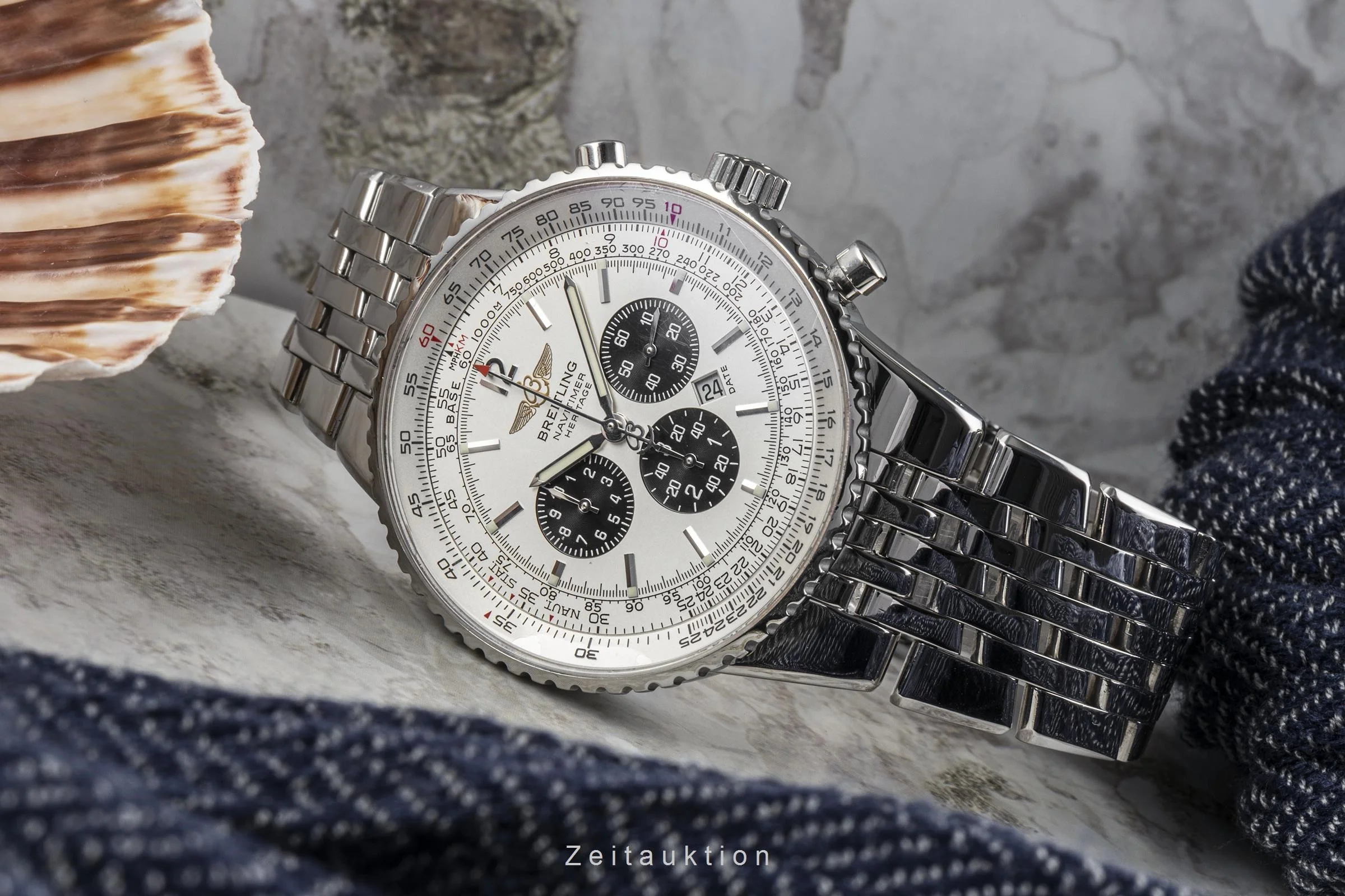 Breitling Navitimer Heritage chronograph steel automatic men's watch A35350  [2301261] - Image 2