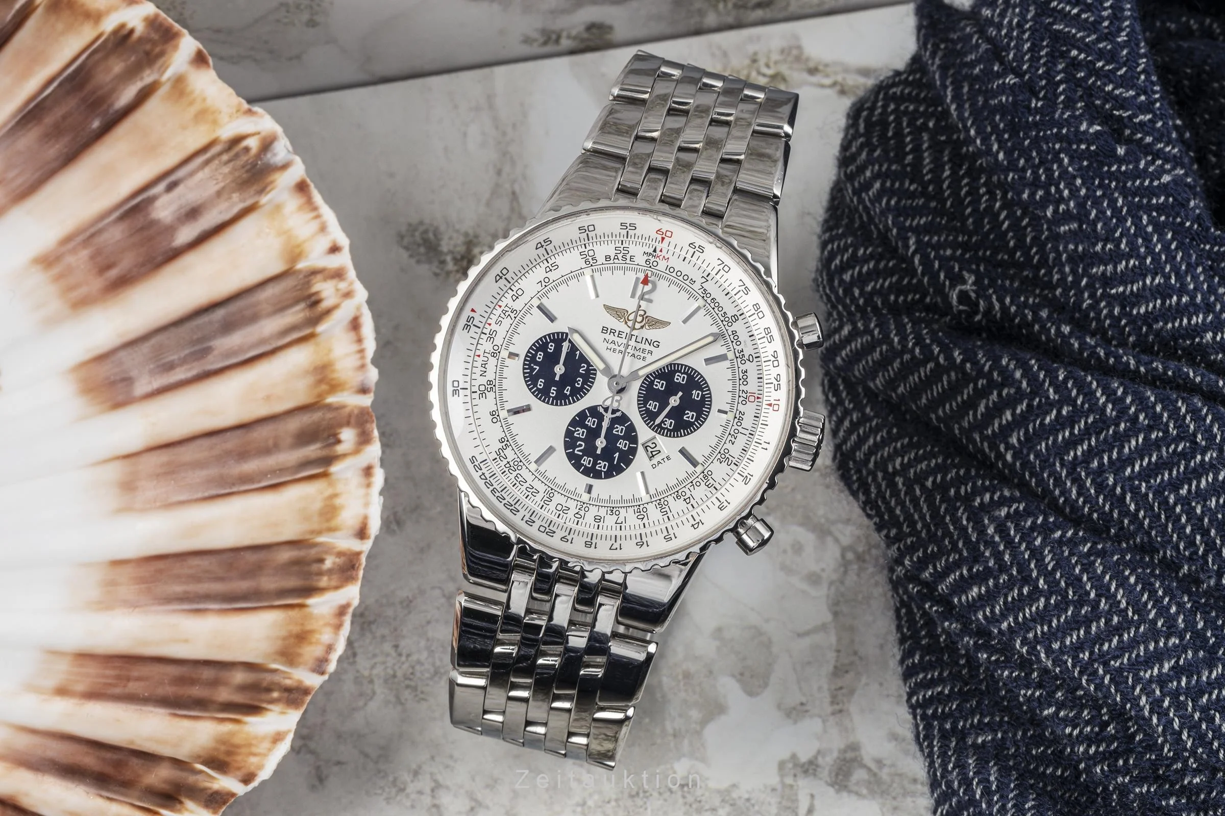 Breitling Navitimer Heritage chronograph steel automatic men's watch A35350  [2301261] - Image 3