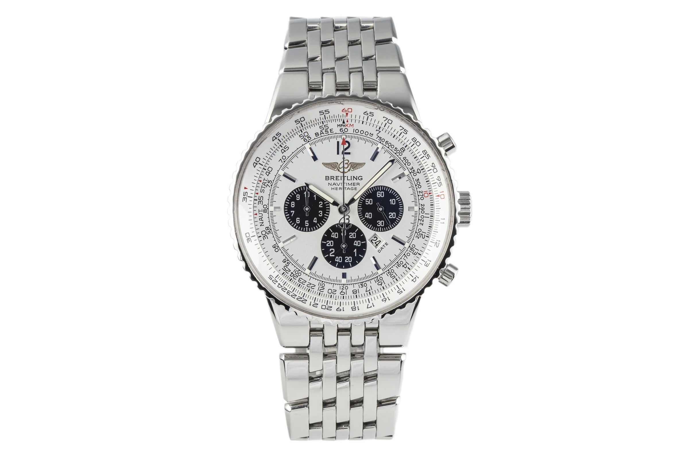 Breitling Navitimer Heritage chronograph steel automatic men's watch A35350  [2301261] - Image 4