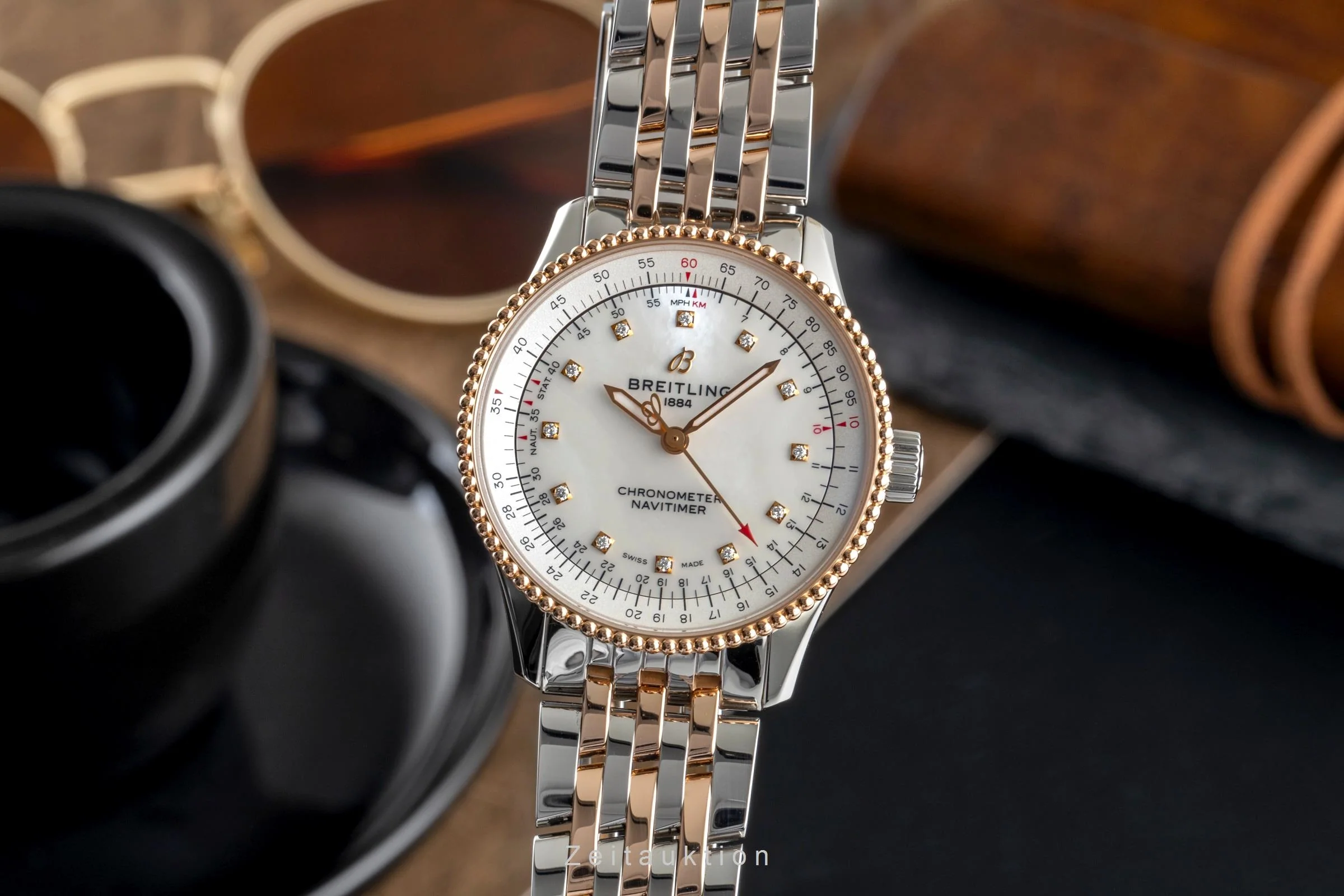 Breitling Navitimer steel / gold automatic women's watch U17395  [2504056] - Image 2