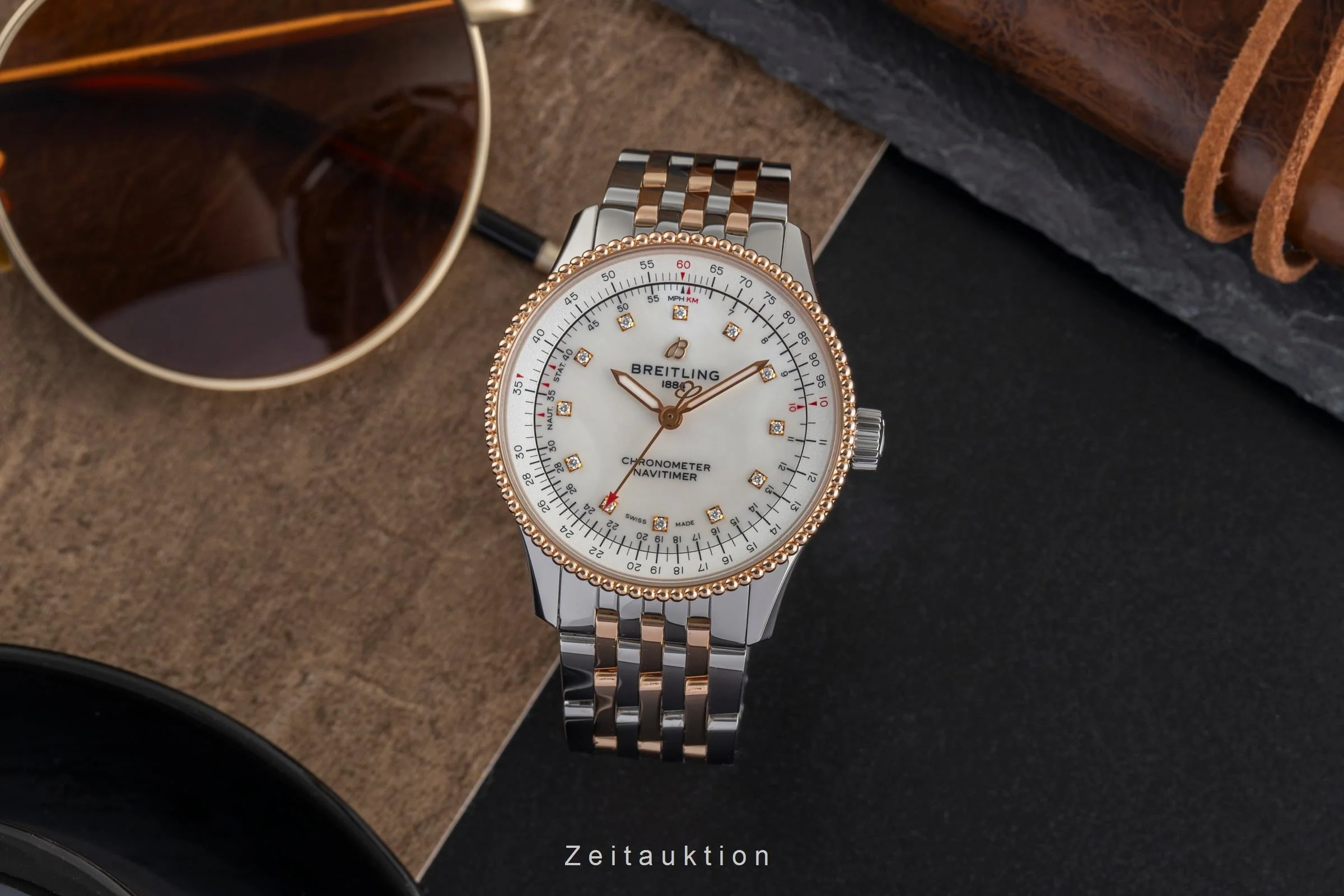 Breitling Navitimer steel / gold automatic women's watch U17395  [2504056] - Image 4