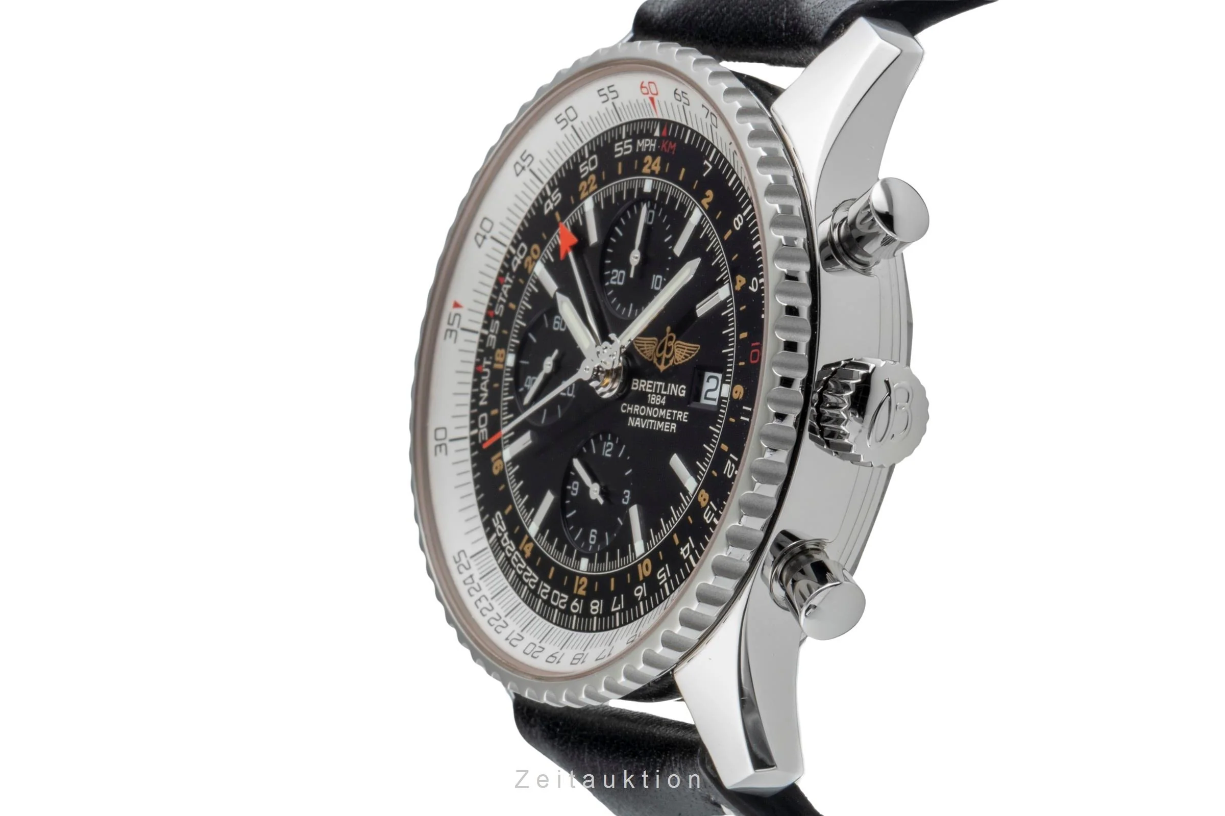Breitling Navitimer World chronograph steel automatic men's watch A24322-101	  [2506790] - Image 7