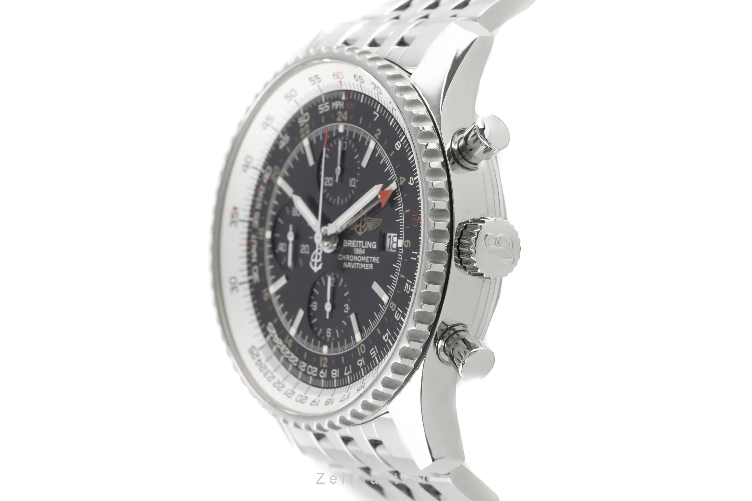 Breitling Navitimer World chronograph steel automatic men's watch A24322 LP: 6950EUR  [2109182] - Image 6